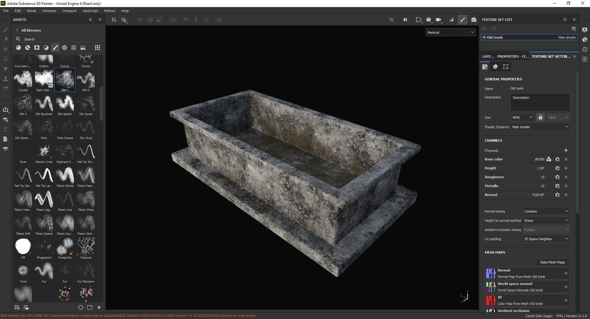 Old tomb 3D Model Low-poly 3D model_7
