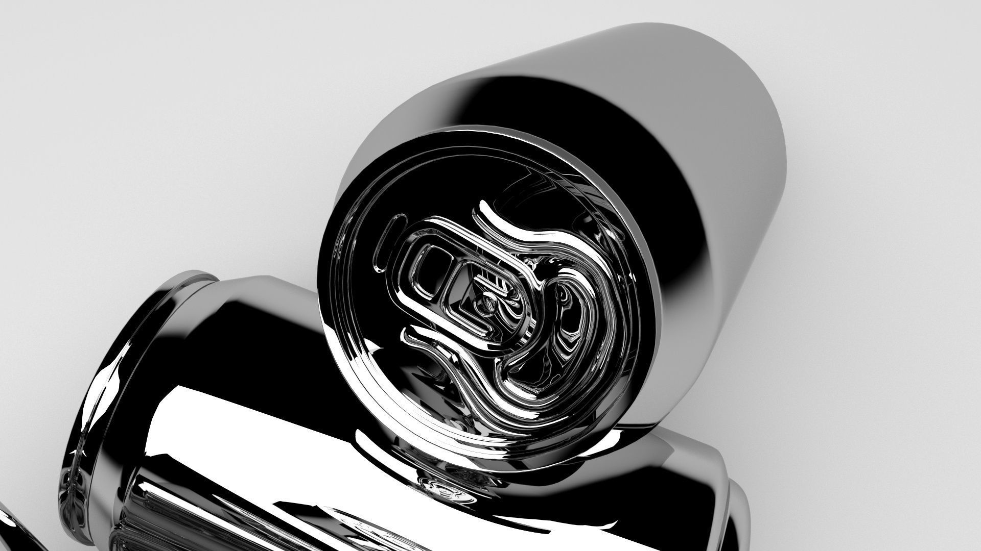 Aluminium Soda Cans Set 3D model_7