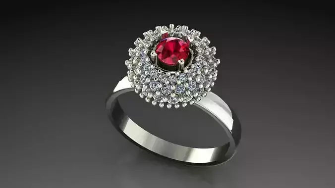 Cluster Engagement ring