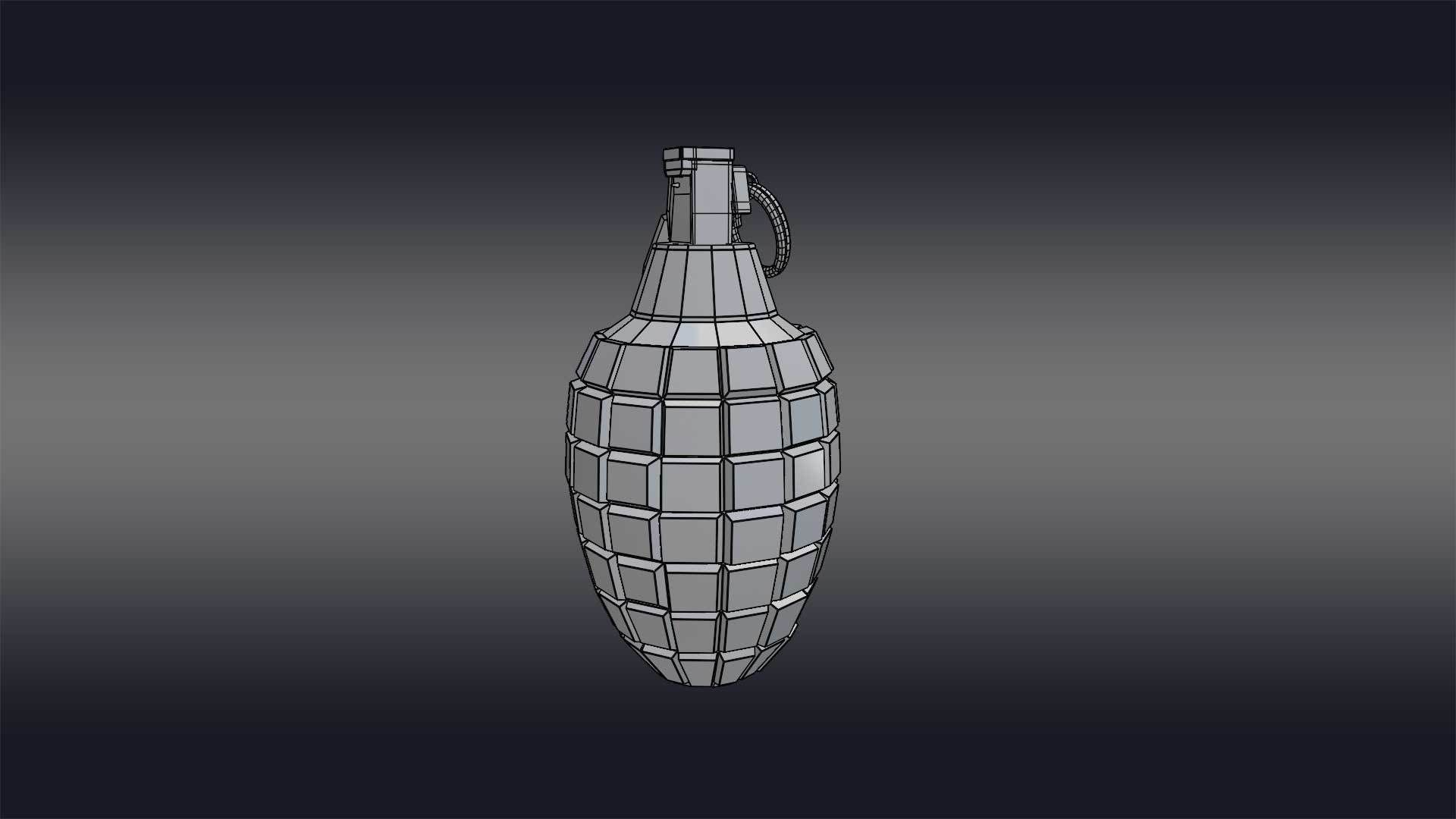 Grenade - F1 Grenade - FPS Combat 3D model_21