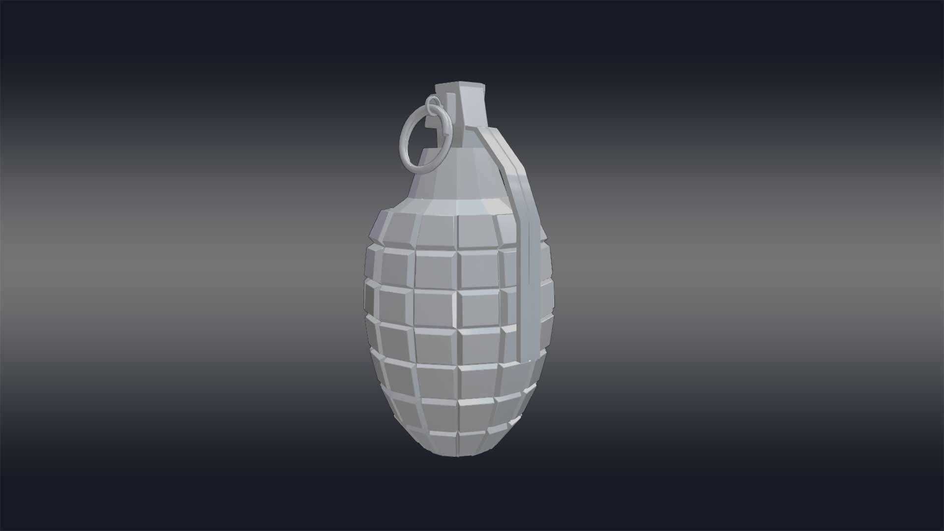 Grenade - F1 Grenade - FPS Combat 3D model_18