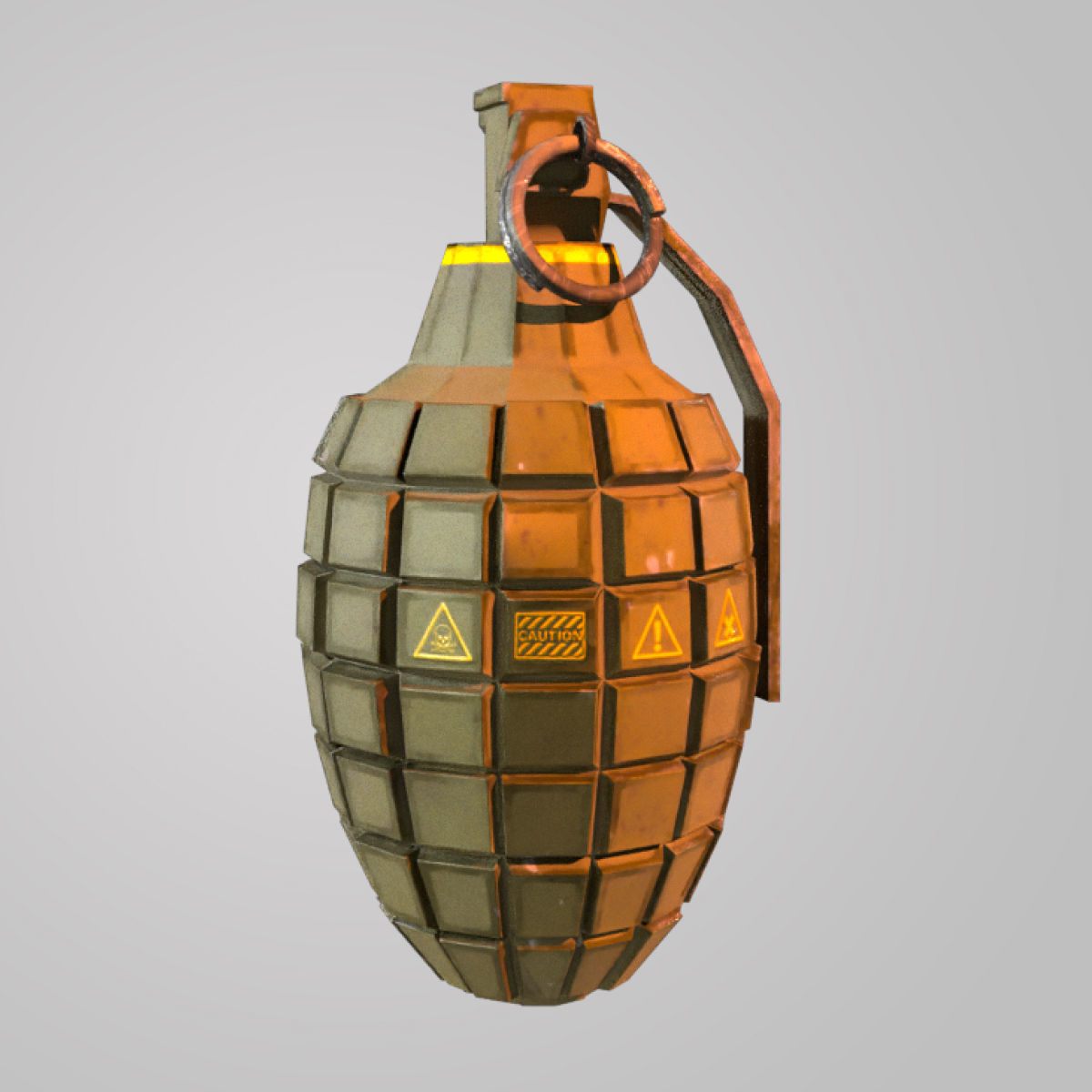 Grenade - F1 Grenade - FPS Combat 3D model_17