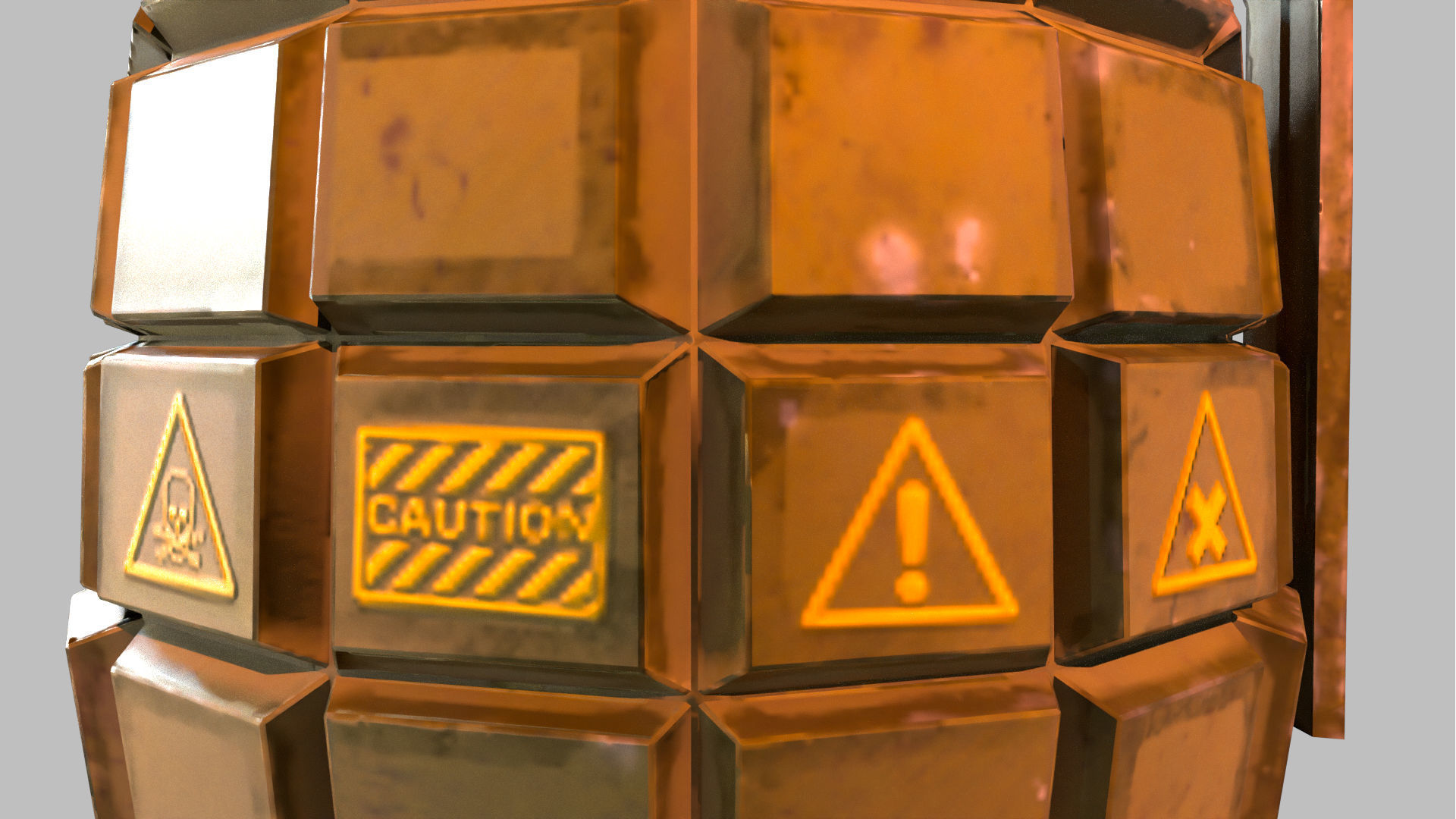 Grenade - F1 Grenade - FPS Combat 3D model_14