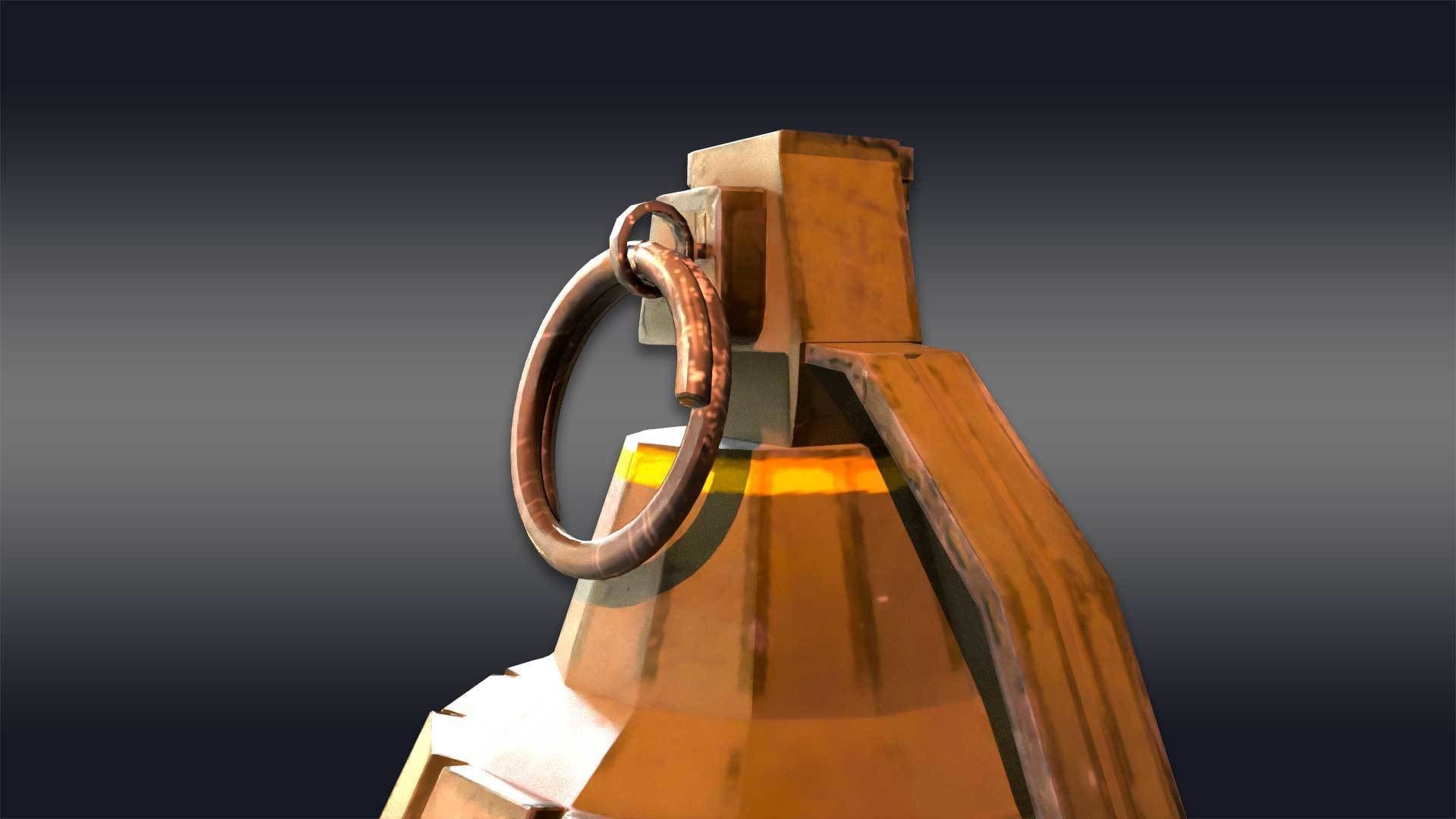 Grenade - F1 Grenade - FPS Combat 3D model_11