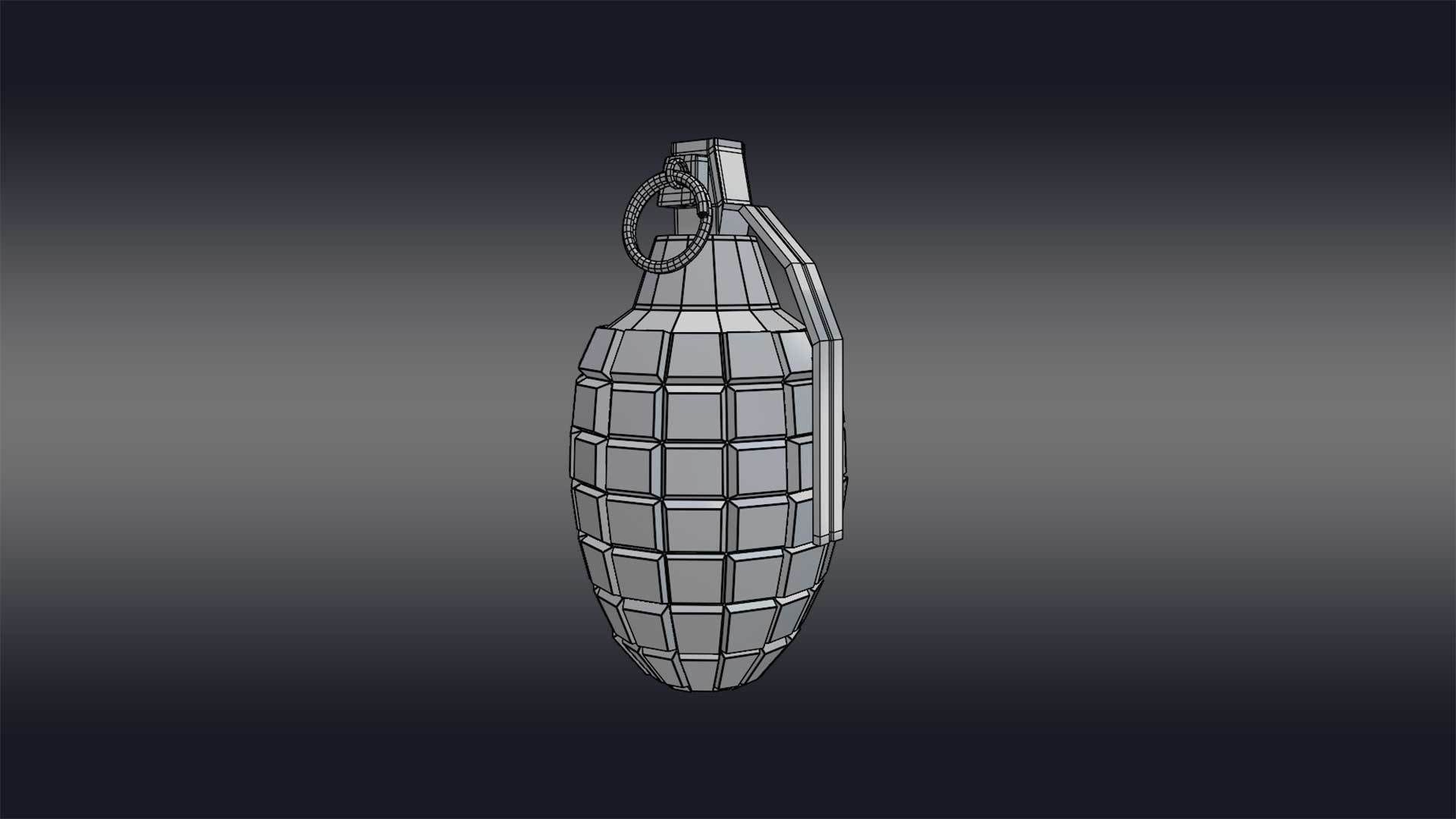 Grenade - F1 Grenade - FPS Combat 3D model_20