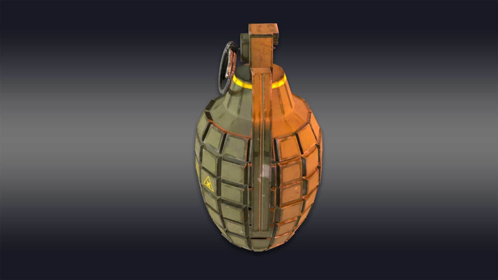 Grenade - F1 Grenade - FPS Combat 3D model_3