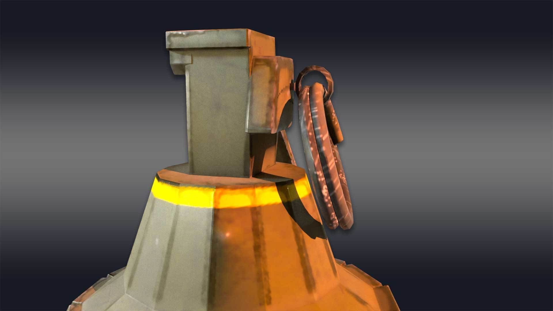 Grenade - F1 Grenade - FPS Combat 3D model_9