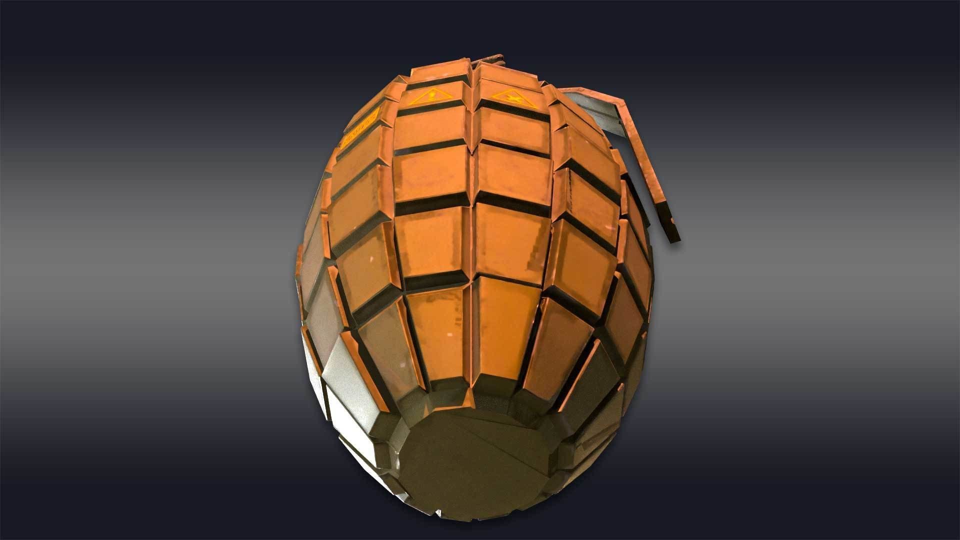 Grenade - F1 Grenade - FPS Combat 3D model_7