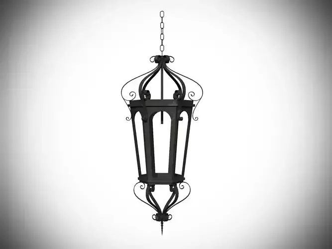 Wrought iron lantern 2