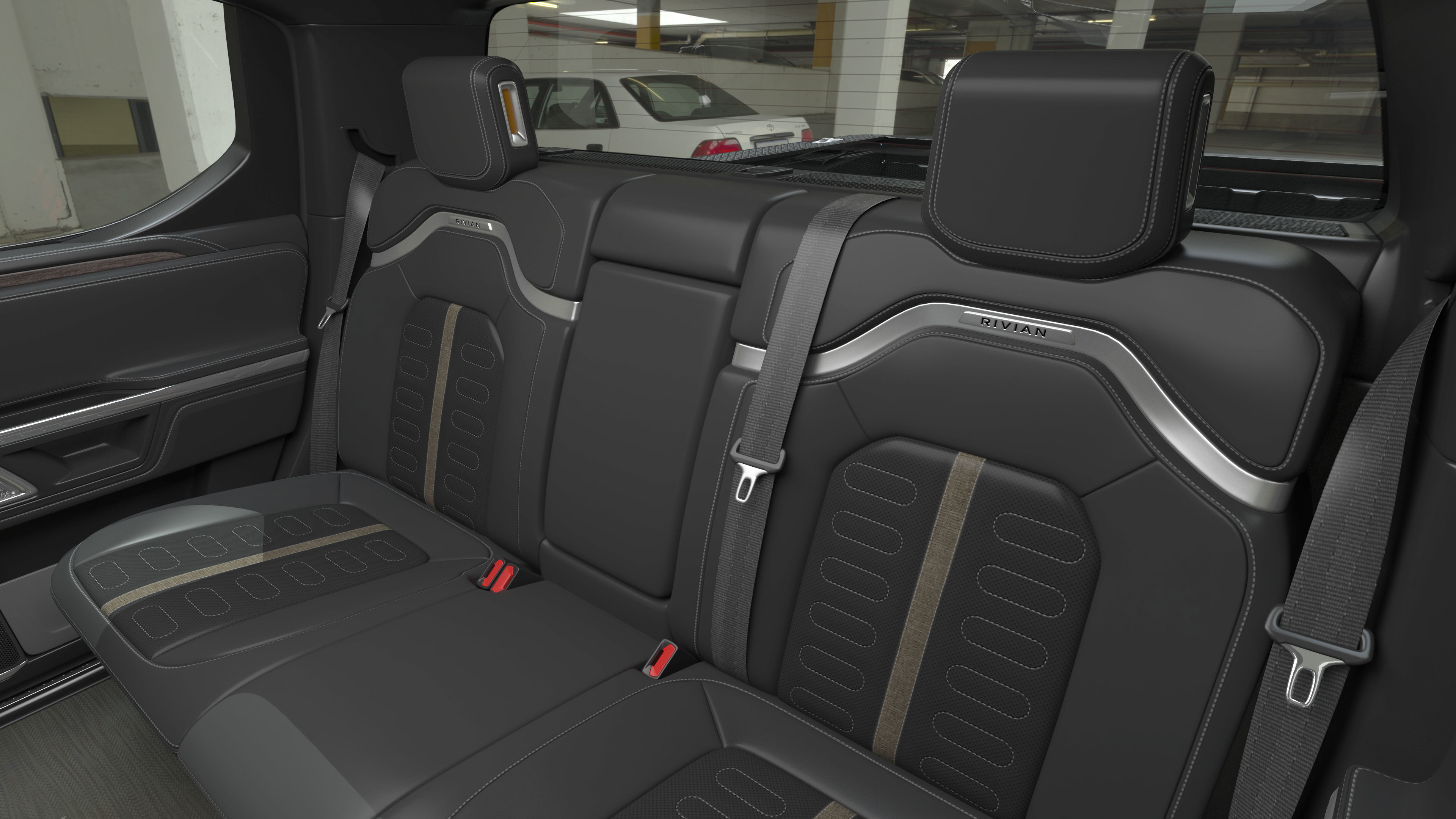 2023 Rivian R1T Pickup Blue Rigged 3D model_18