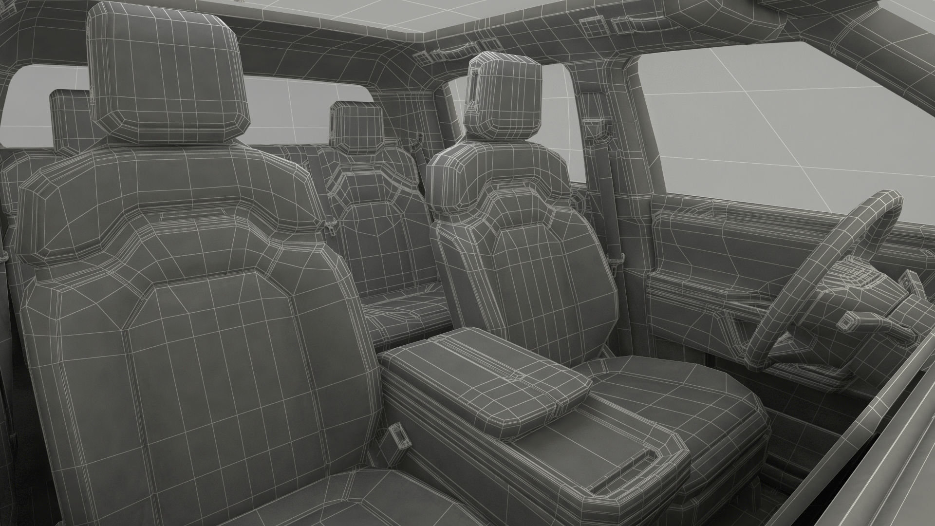 2023 Rivian R1T Pickup Blue Rigged 3D model_56