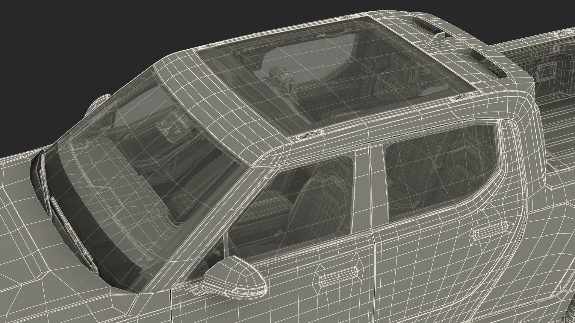 2023 Rivian R1T Pickup Blue Rigged 3D model_52