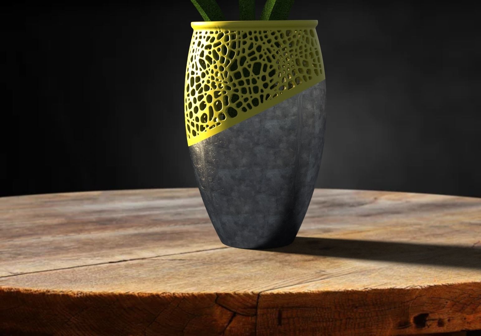 Honeycomb flower pot-ready to print 3D print model_11