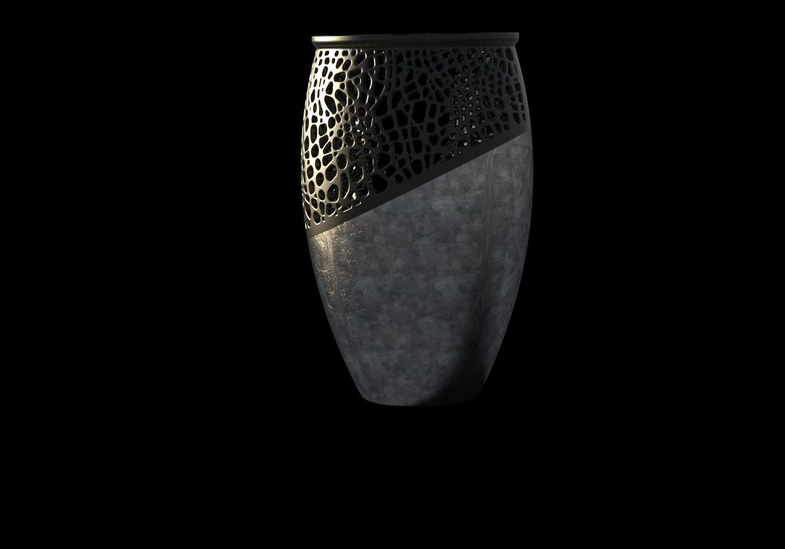 Honeycomb flower pot-ready to print 3D print model_4