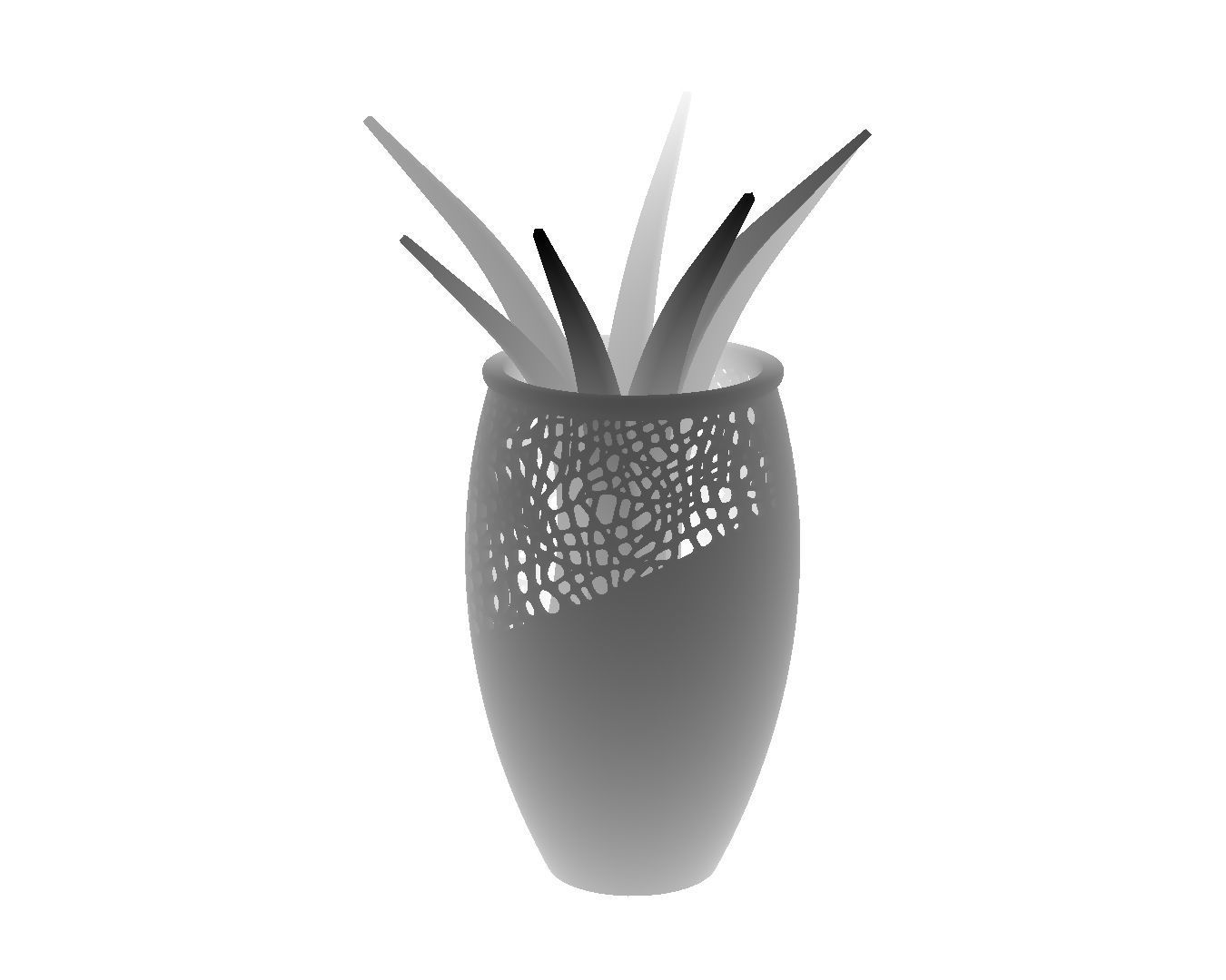 Honeycomb flower pot-ready to print 3D print model_7