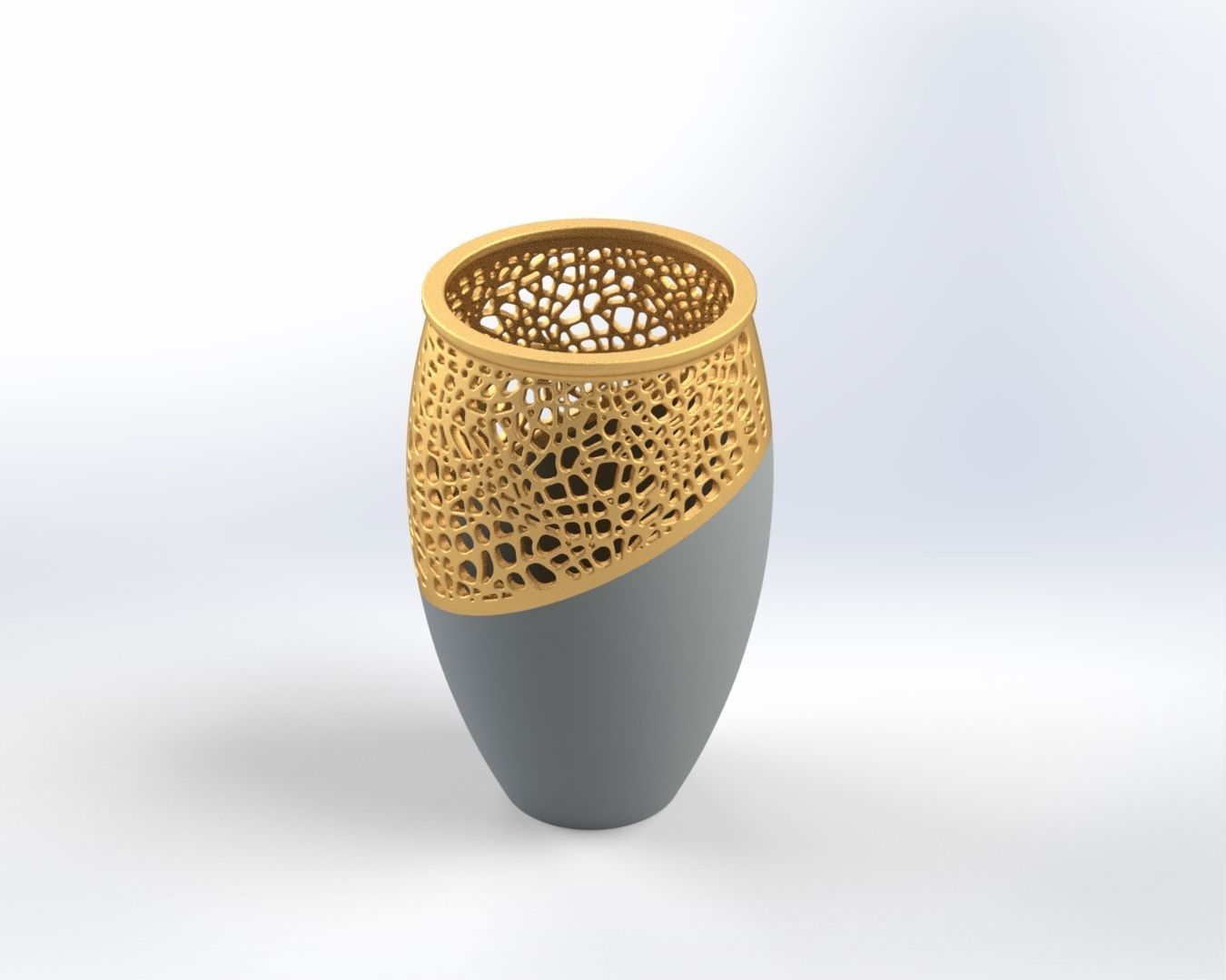 Honeycomb flower pot-ready to print 3D print model_1