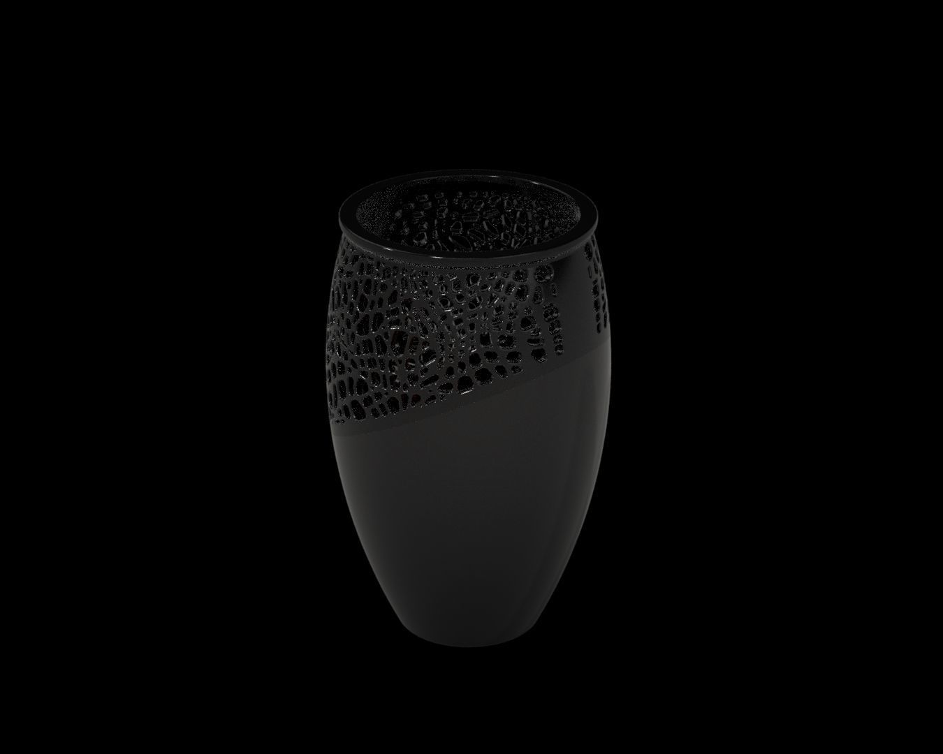 Honeycomb flower pot-ready to print 3D print model_8