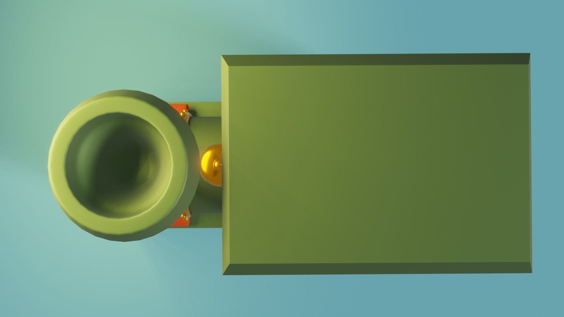 cartoon Stylized Toy Train 3D model_3