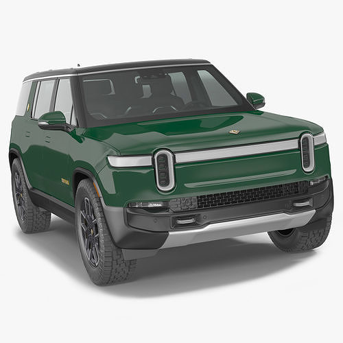 2023 Rivian R1S Simple Interior Green 3D model