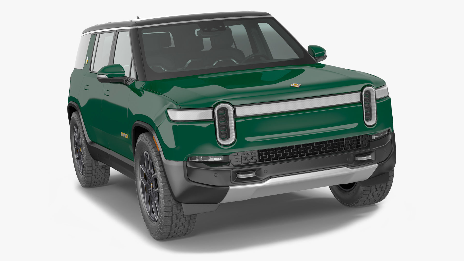 2023 Rivian R1S Simple Interior Green 3D model_1