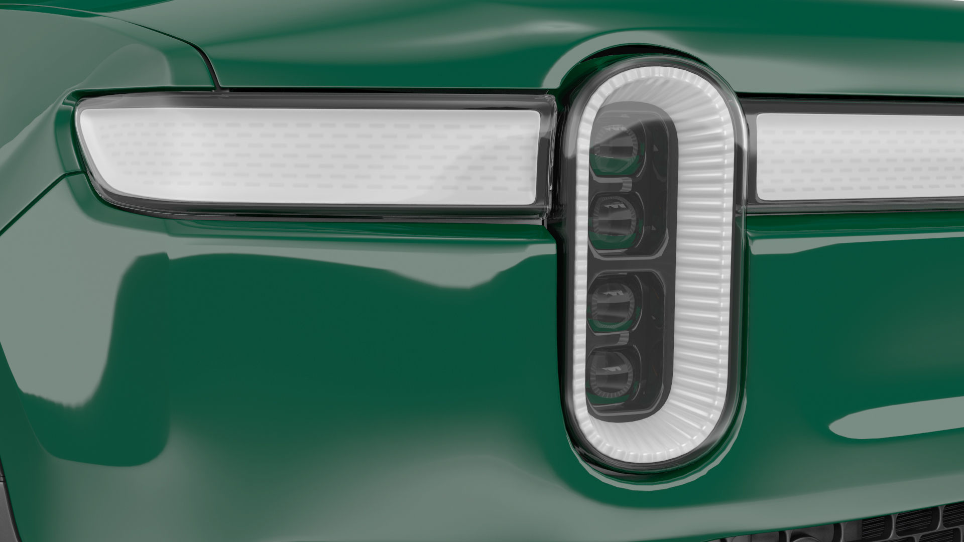 2023 Rivian R1S Simple Interior Green 3D model_23