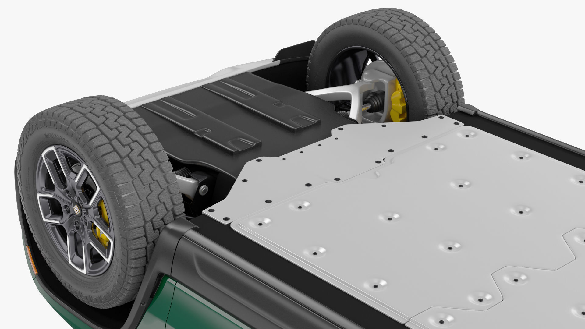 2023 Rivian R1S Simple Interior Green 3D model_16