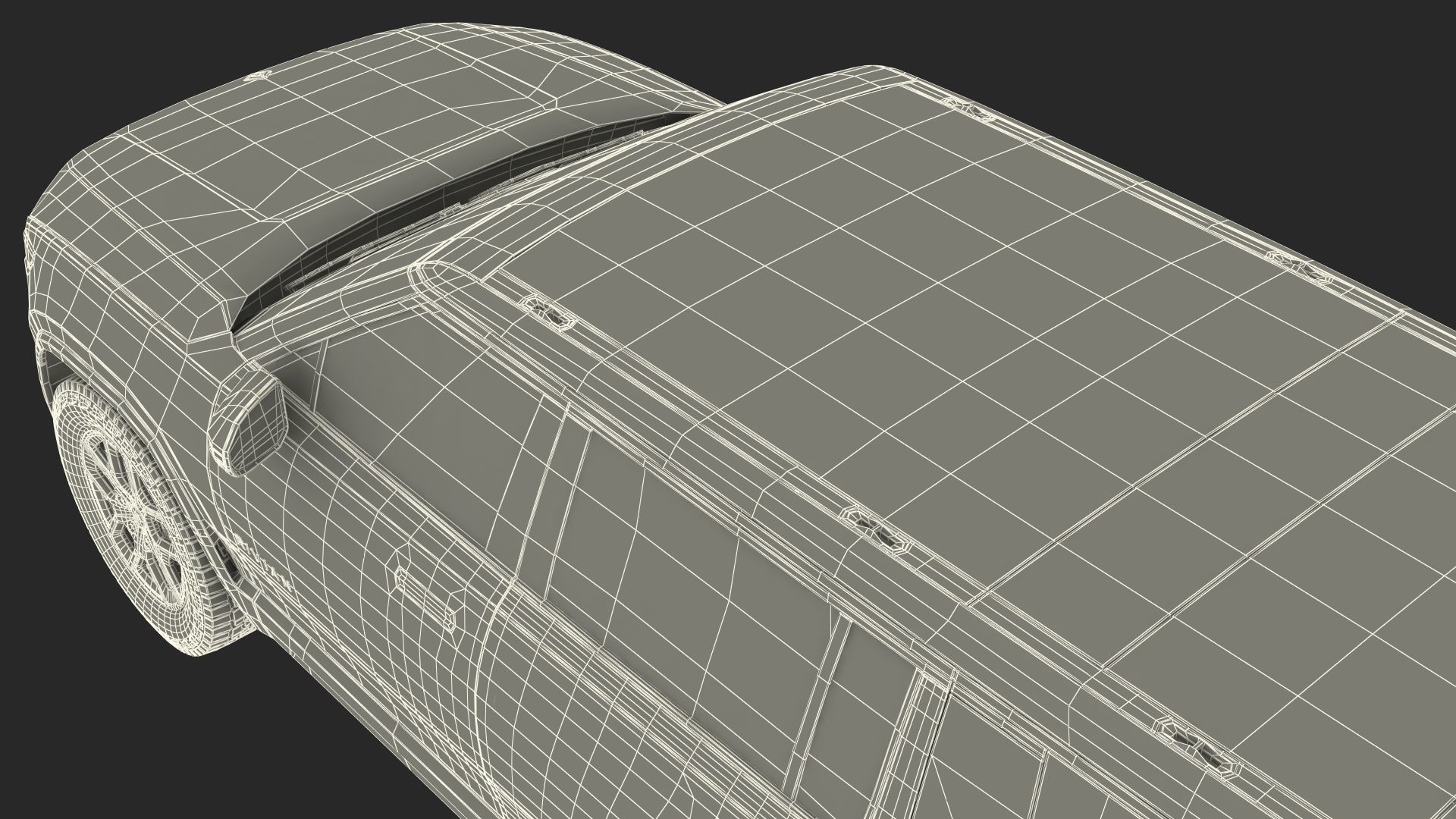 2023 Rivian R1S Simple Interior Green 3D model_35