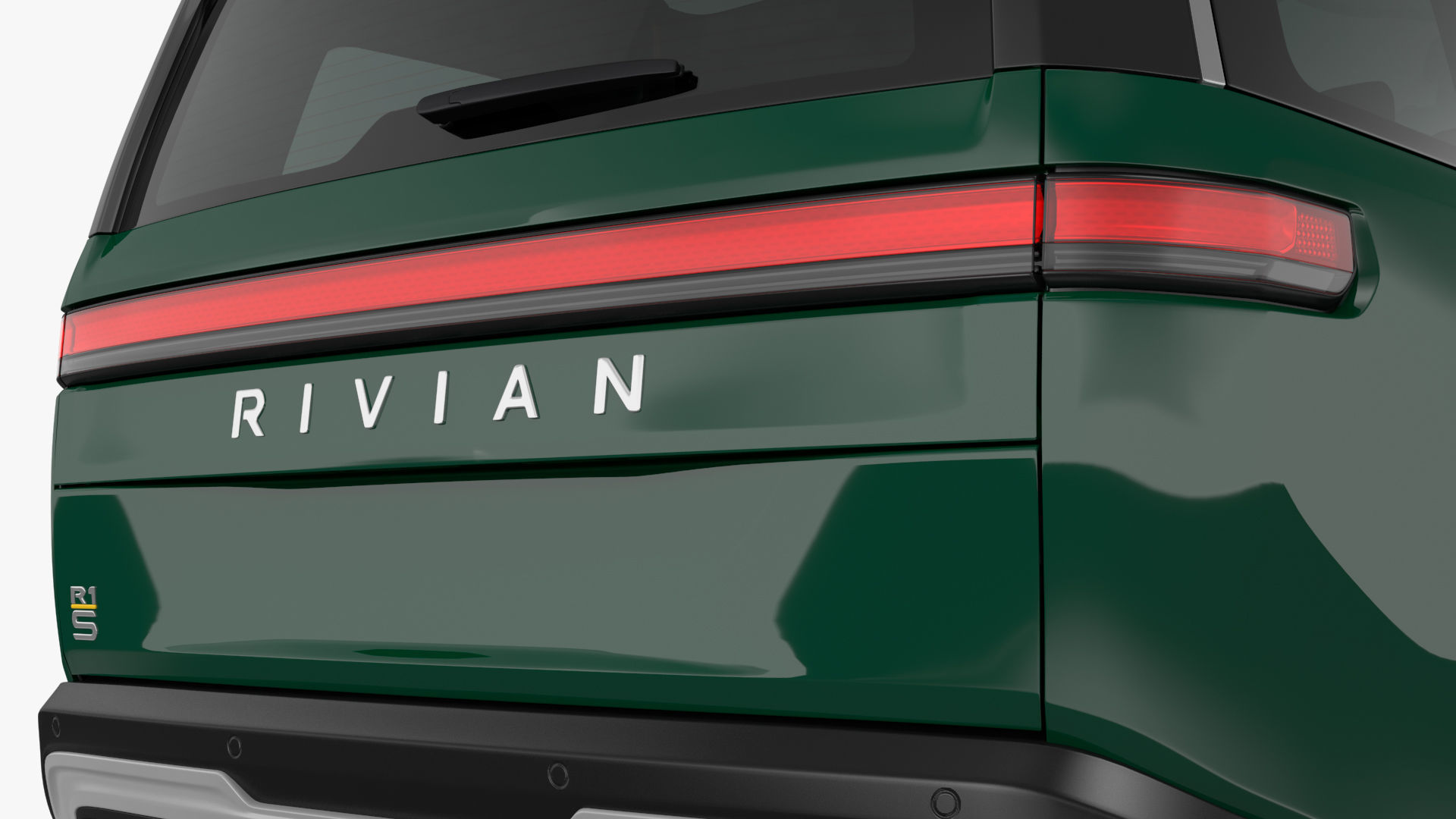 2023 Rivian R1S Simple Interior Green 3D model_22