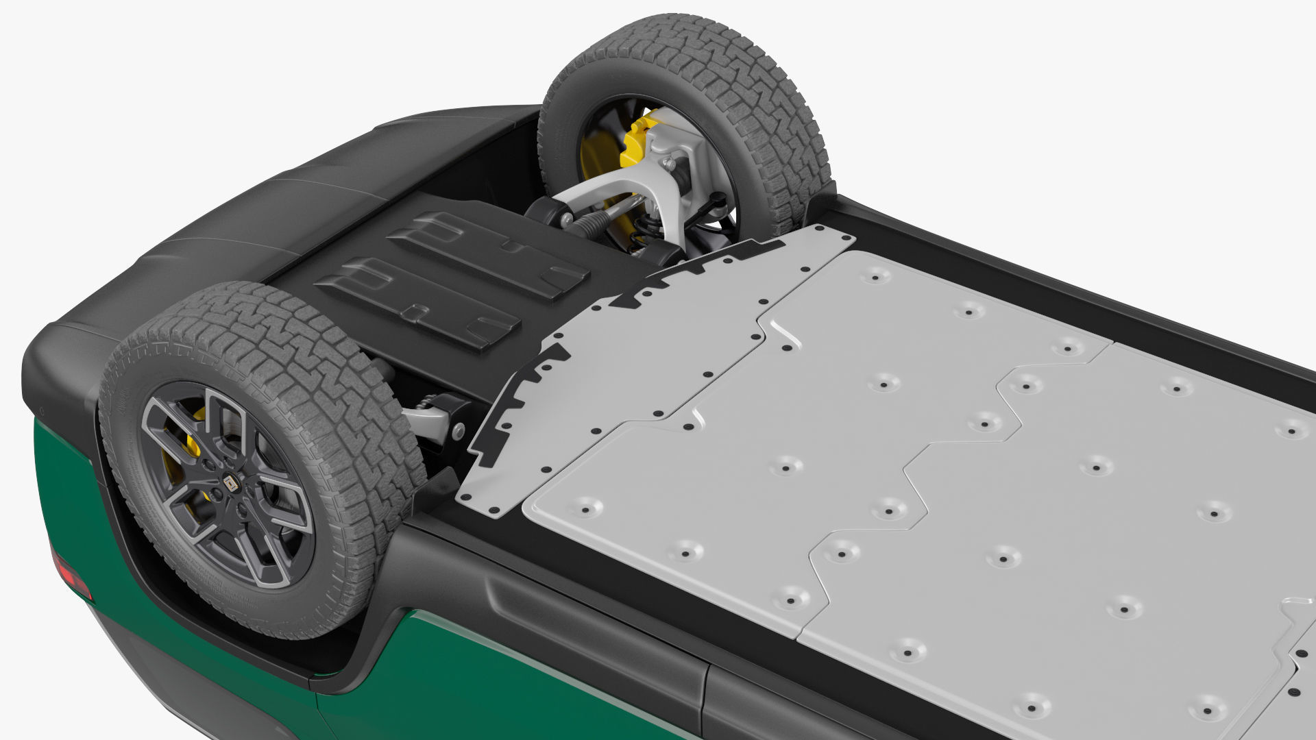 2023 Rivian R1S Simple Interior Green 3D model_17