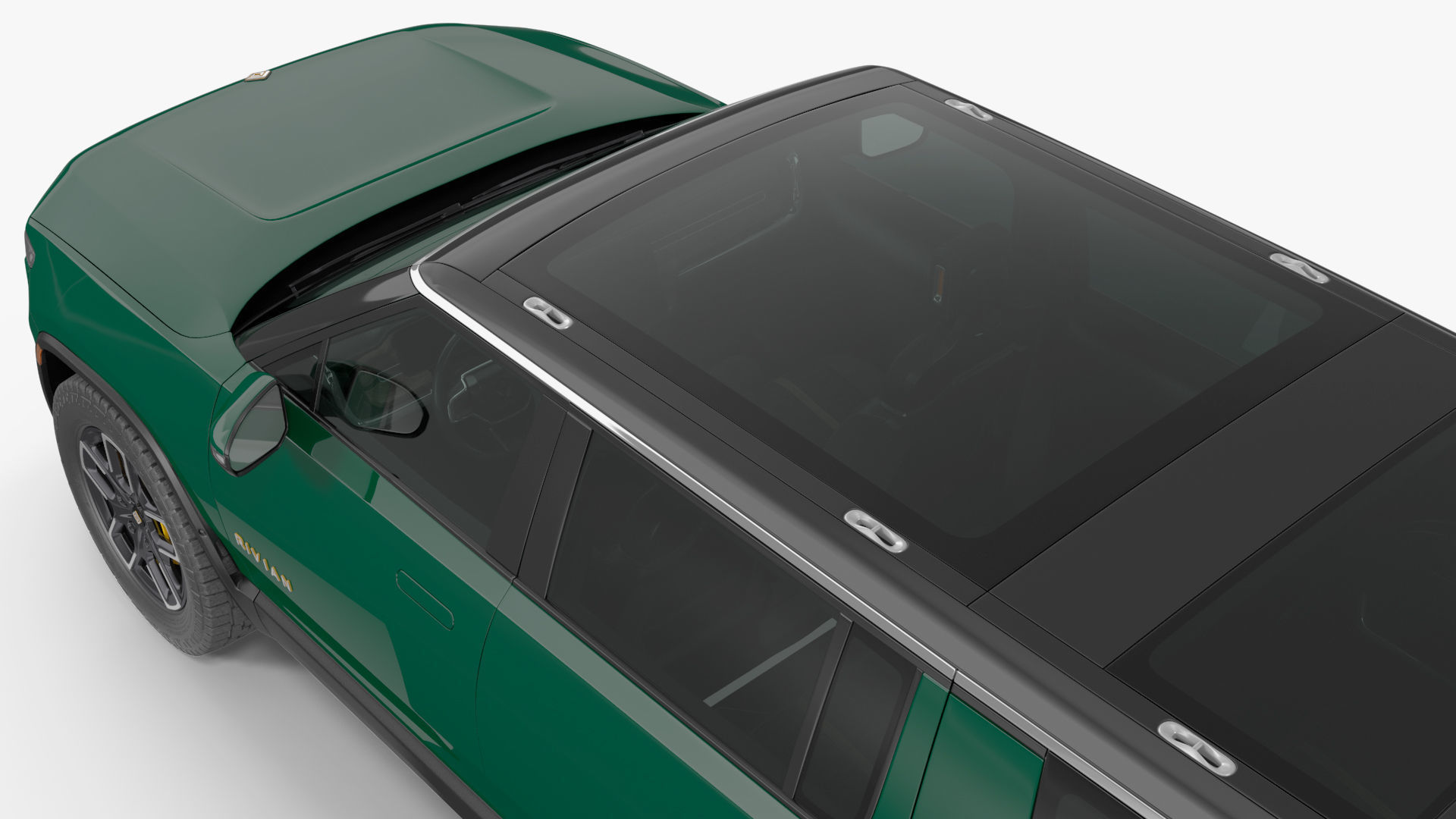 2023 Rivian R1S Simple Interior Green 3D model_20