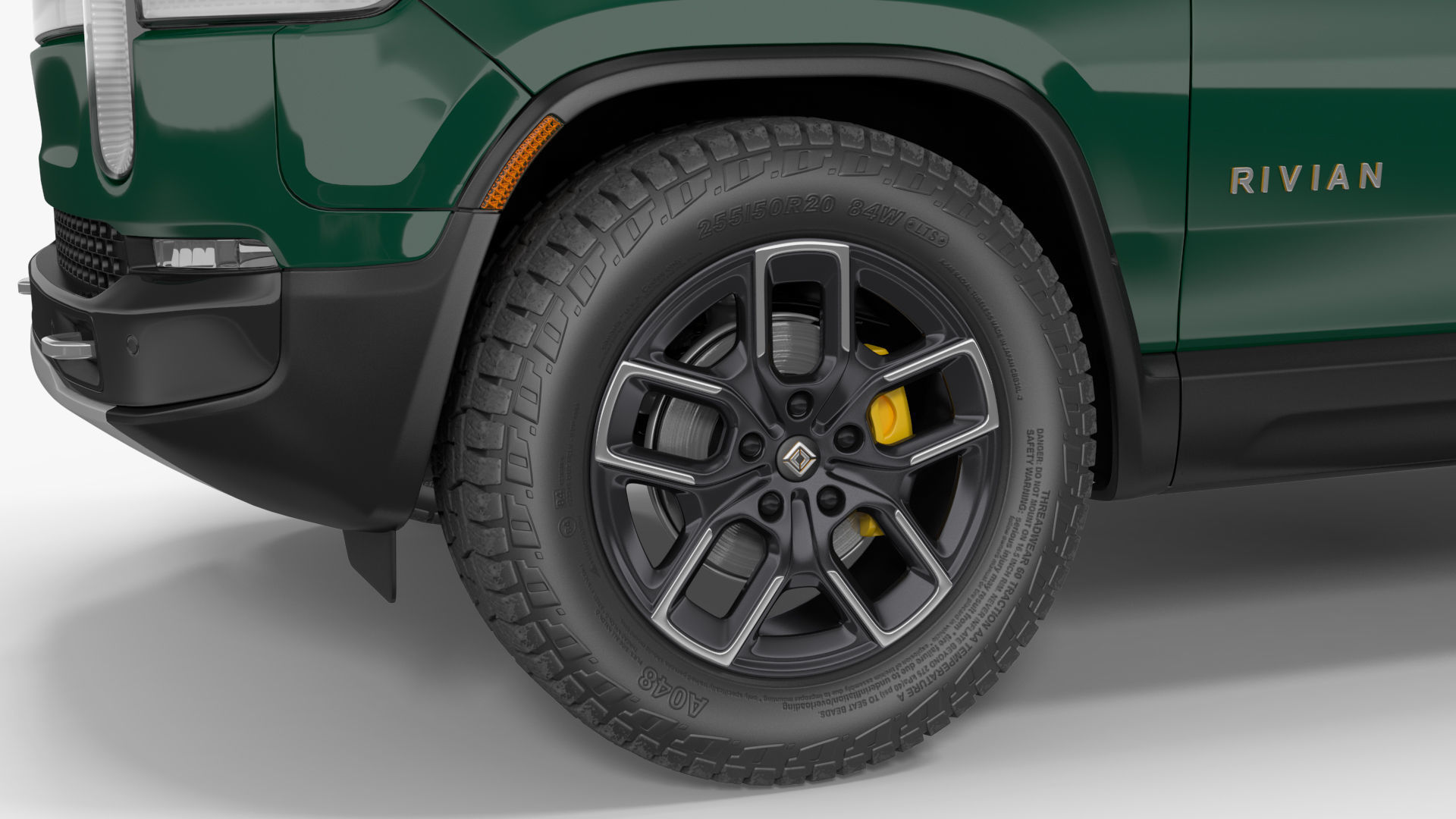 2023 Rivian R1S Simple Interior Green 3D model_21