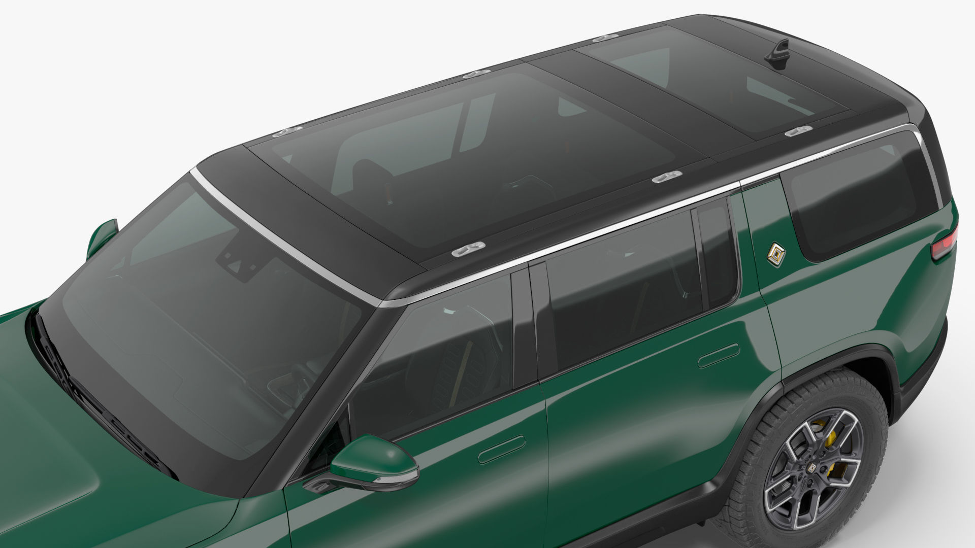 2023 Rivian R1S Simple Interior Green 3D model_18