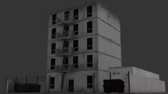 Residence Type1 Lowpoly Low-poly 3D model