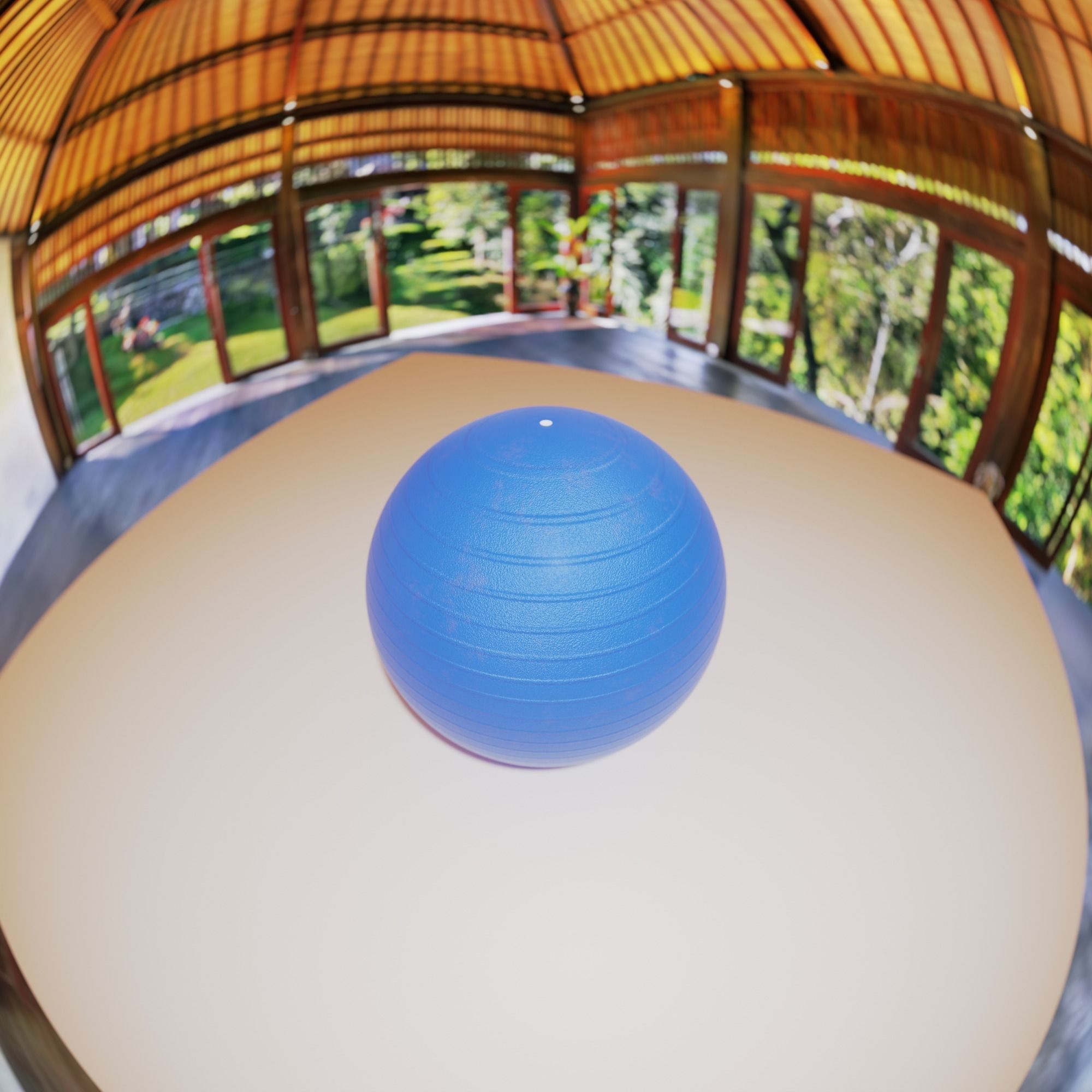 Yoga ball 3D model_5