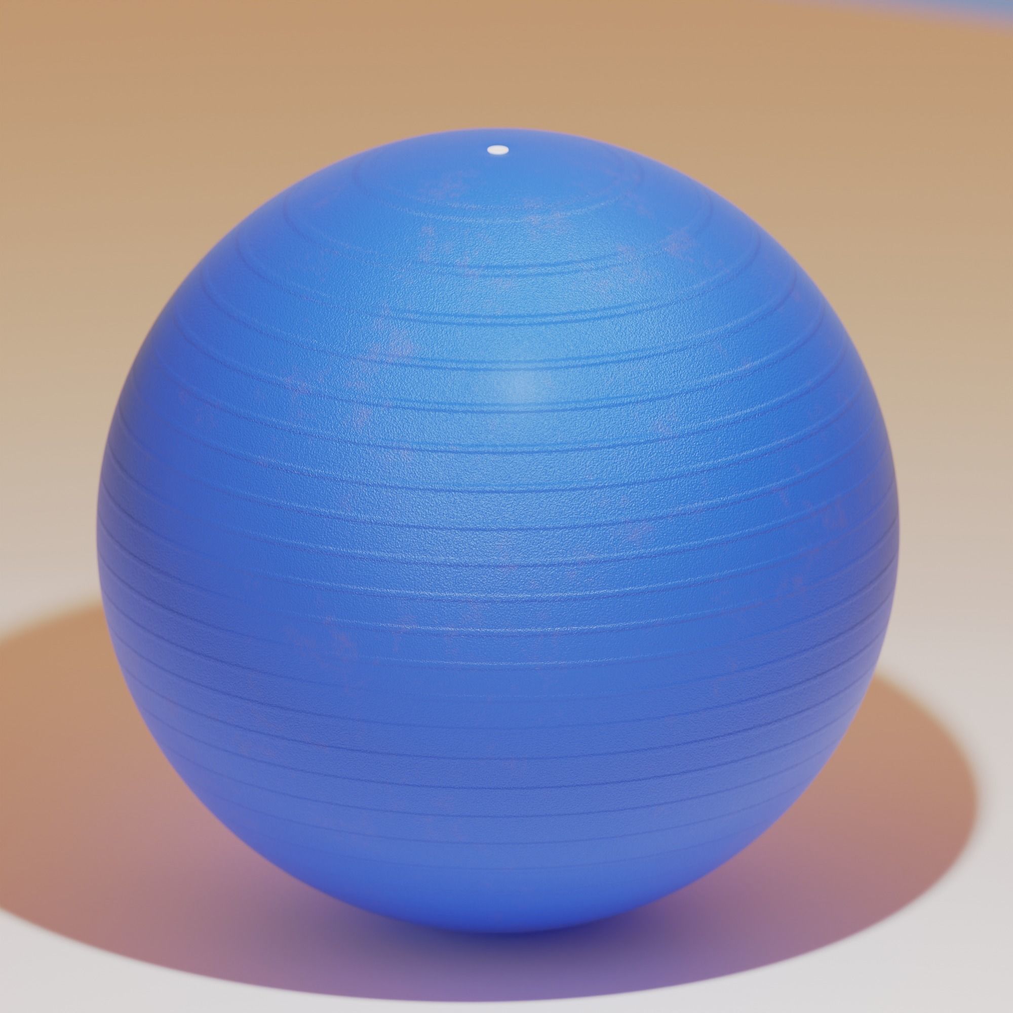 Yoga ball 3D model_4