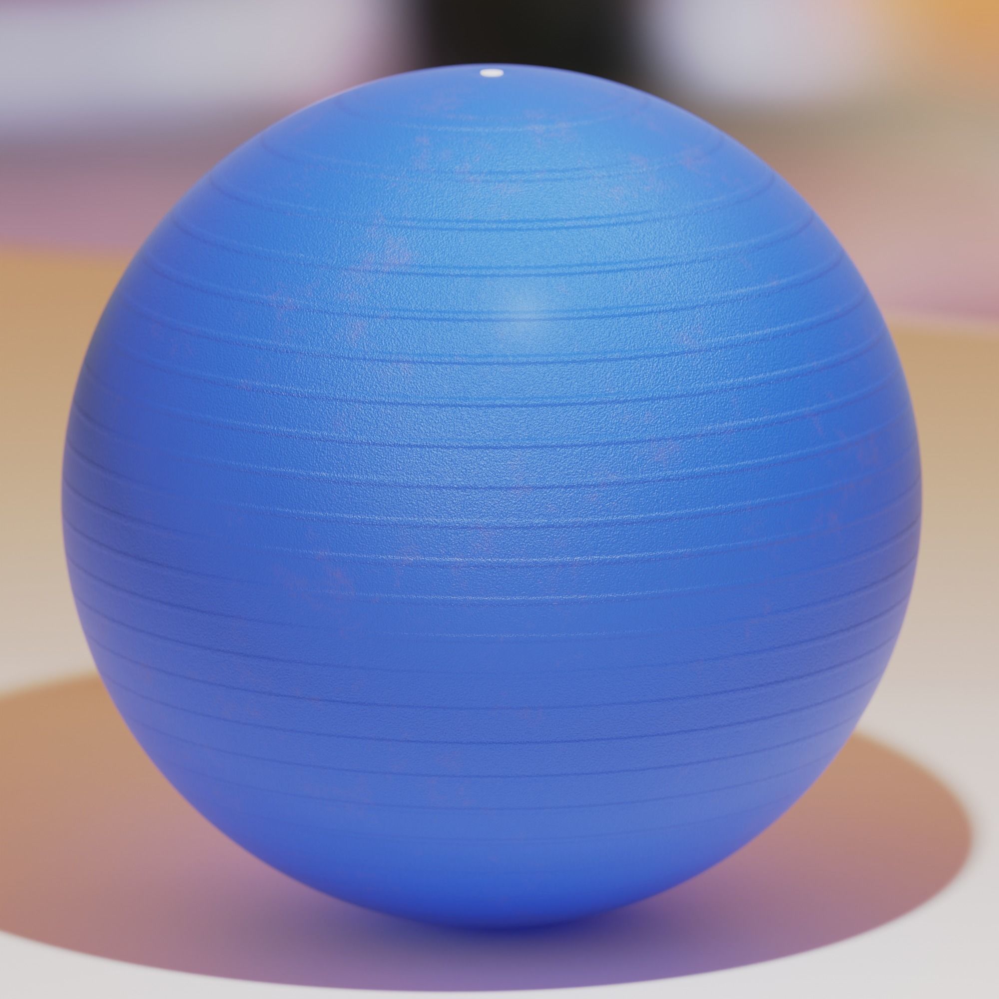 Yoga ball 3D model_2