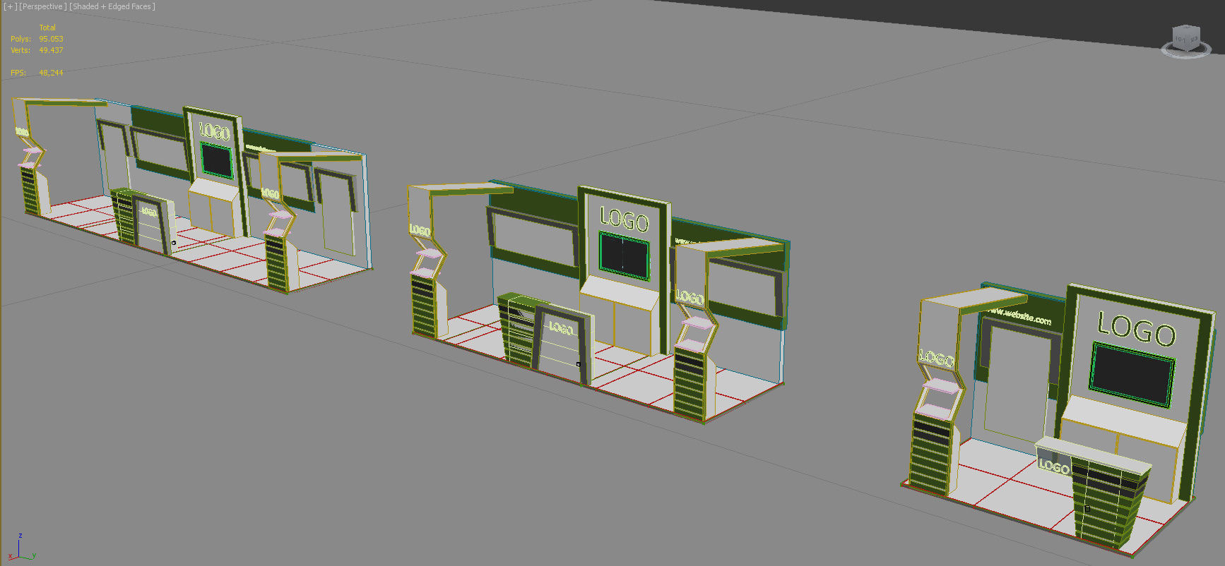 Exhibition Stand - ST0011 3D model_6
