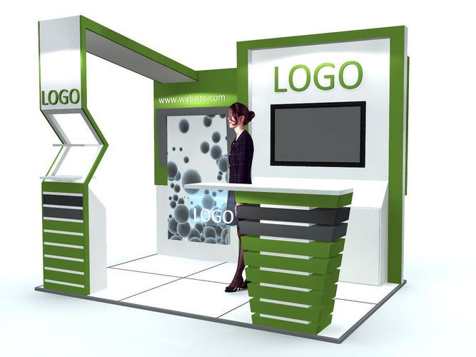 Exhibition Stand - ST0011 3D model