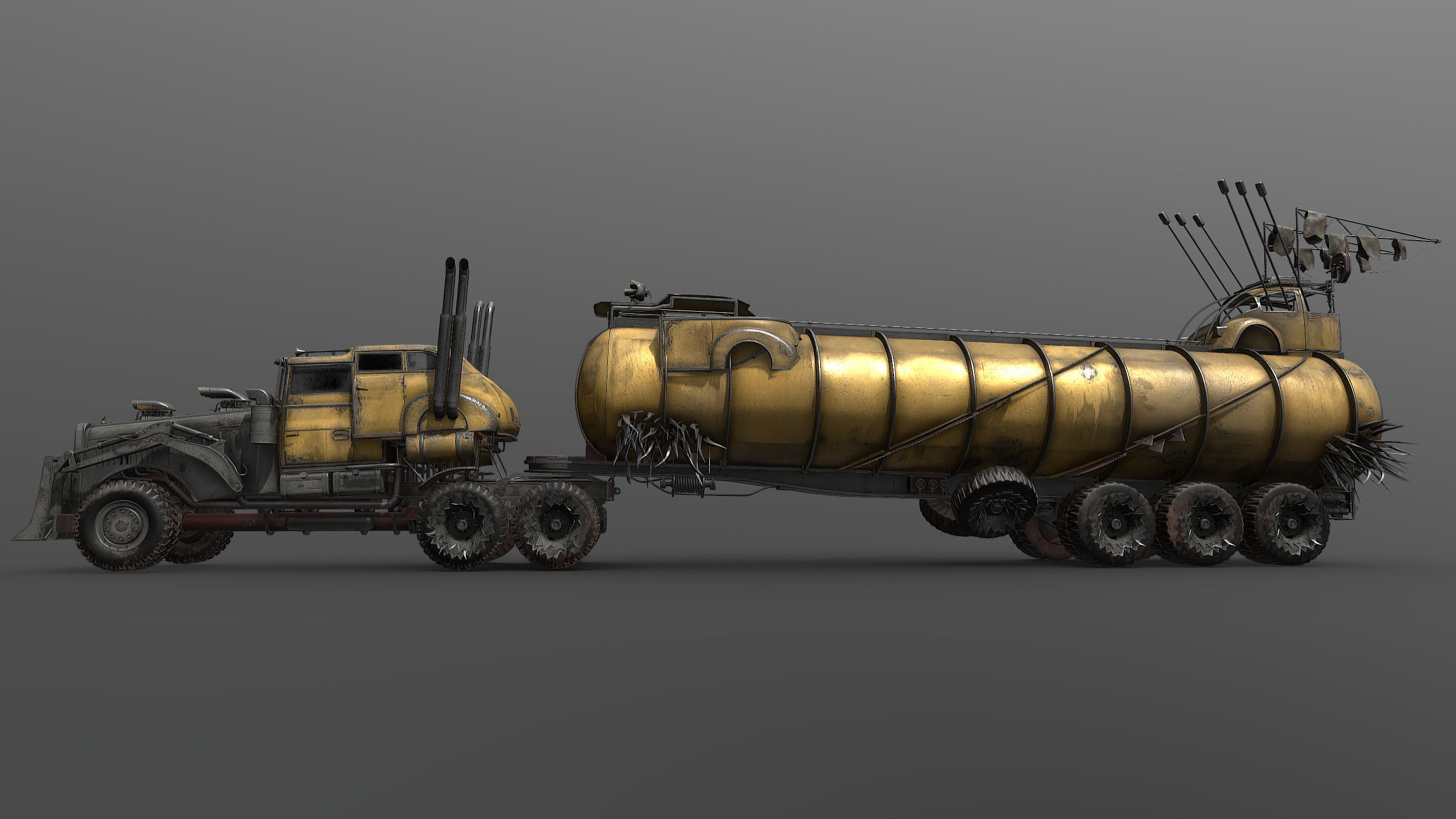 Mad Car 8k resolution 3D model_1