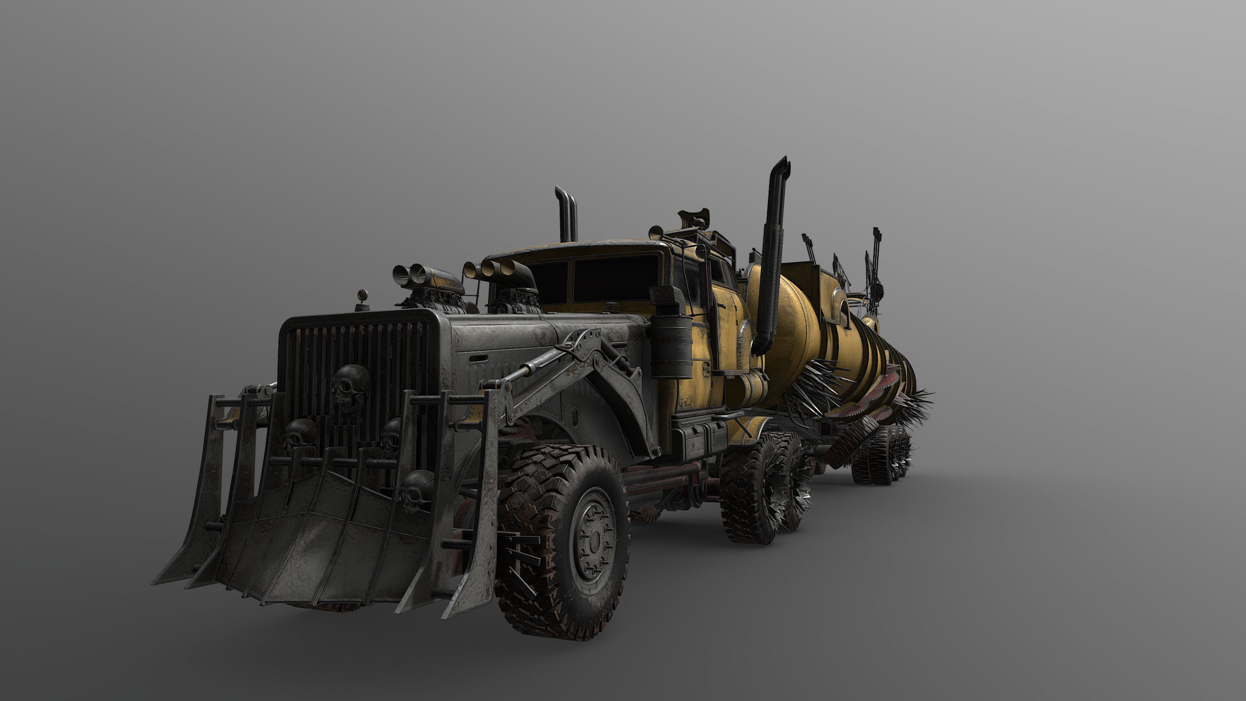 Mad Car 8k resolution 3D model_3