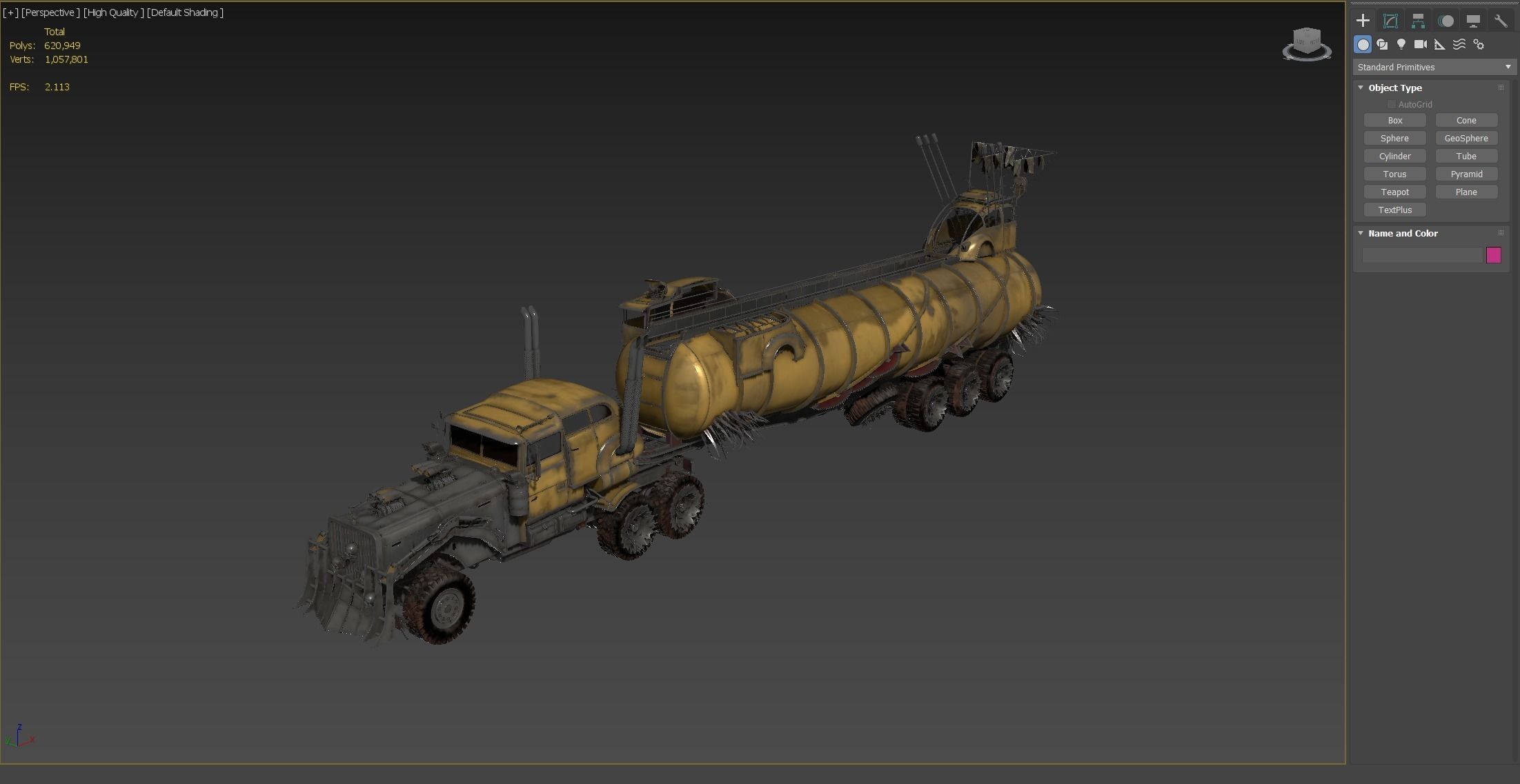 Mad Car 8k resolution 3D model_5