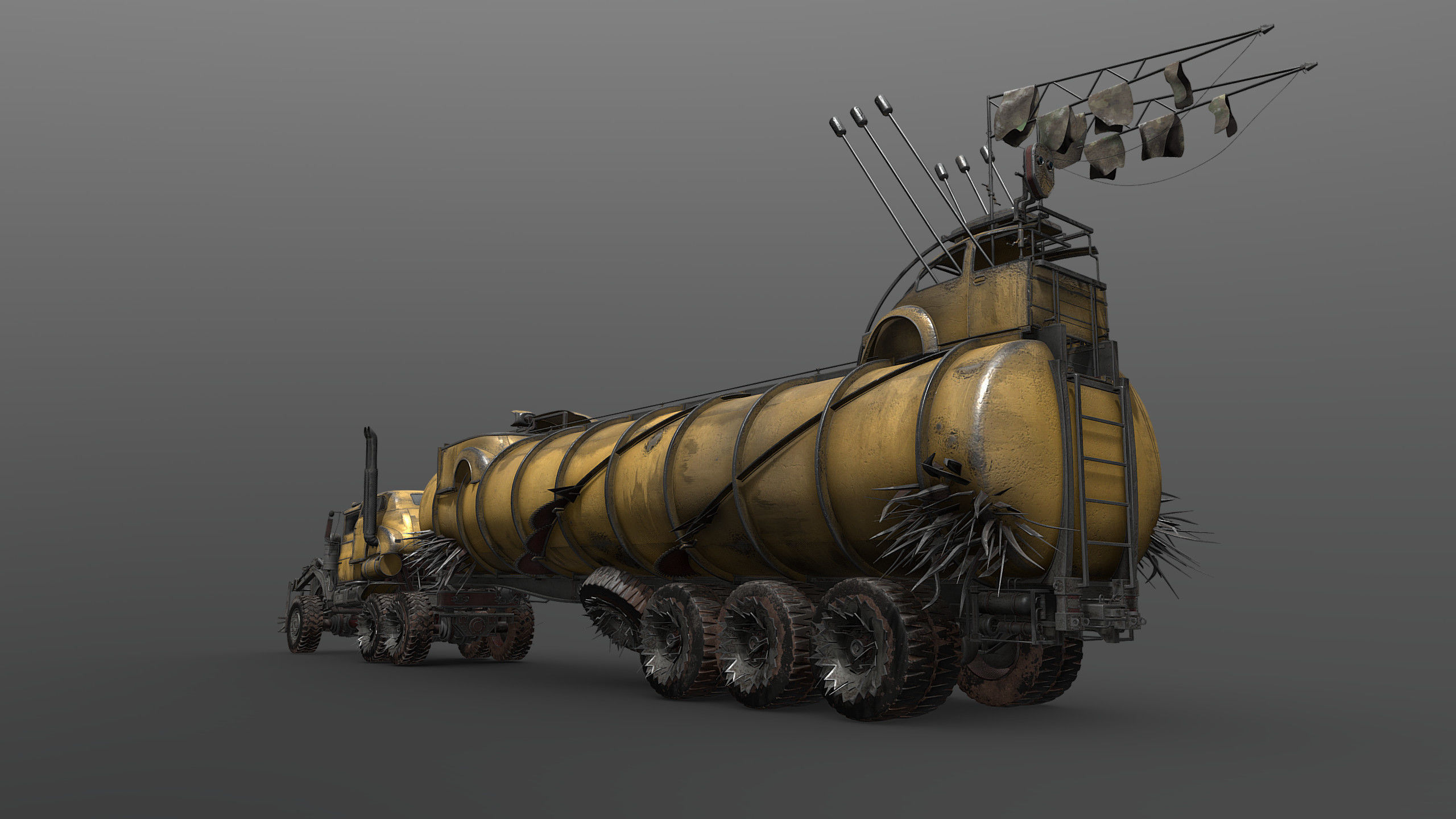 Mad Car 8k resolution 3D model_4