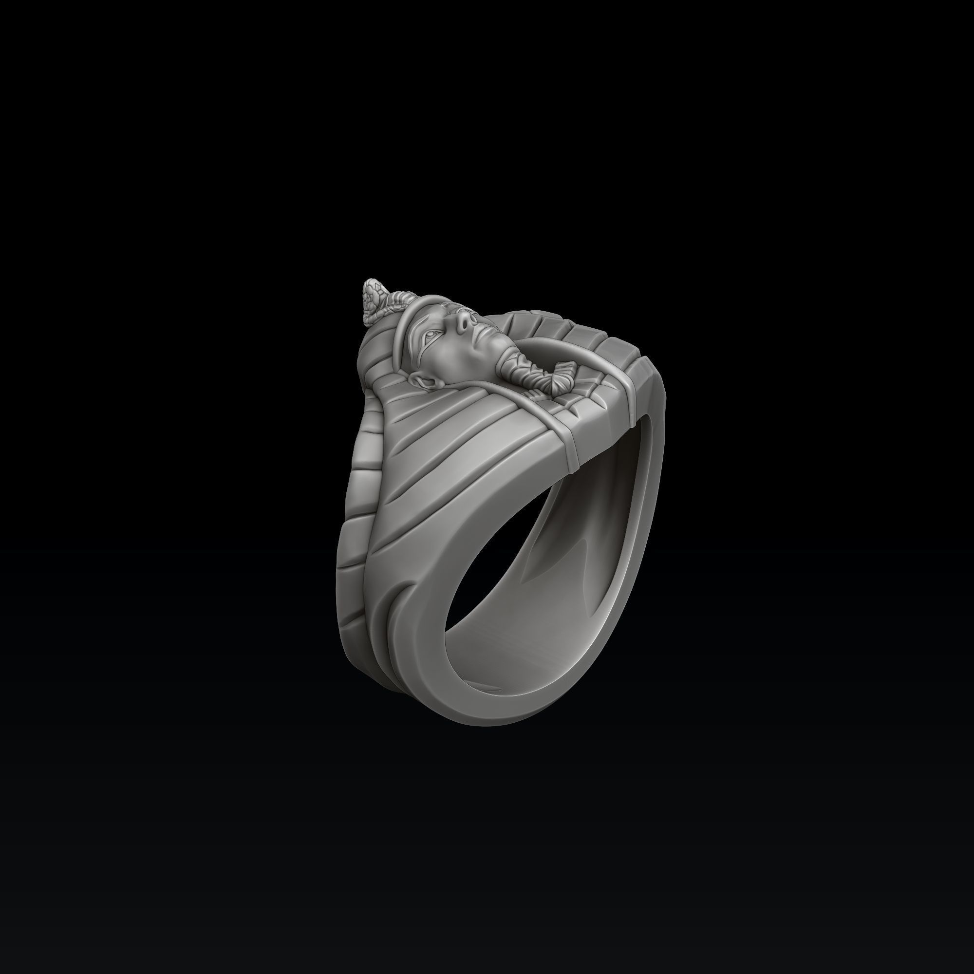 Pharaoh Ring 3D print model_1