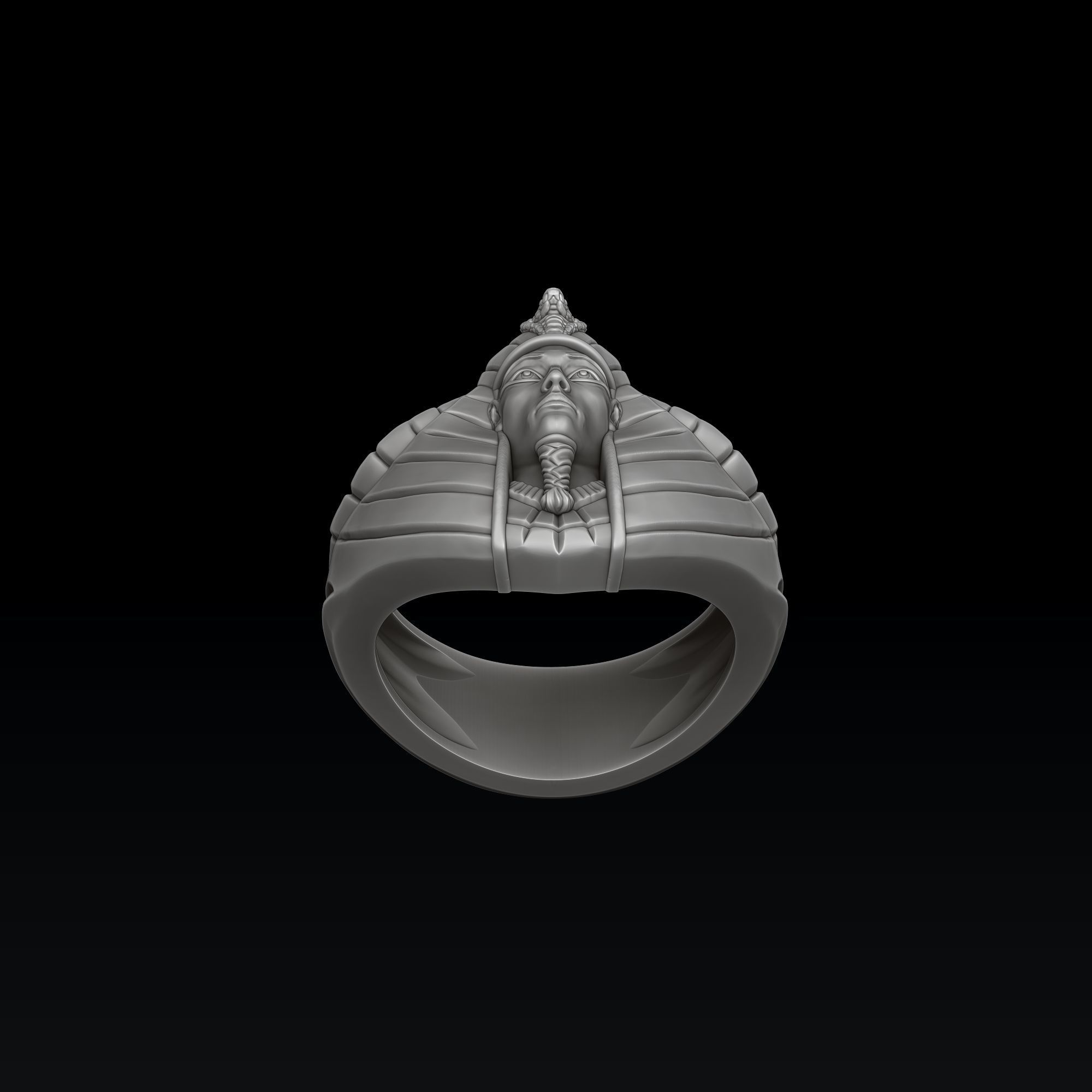 Pharaoh Ring 3D print model_7
