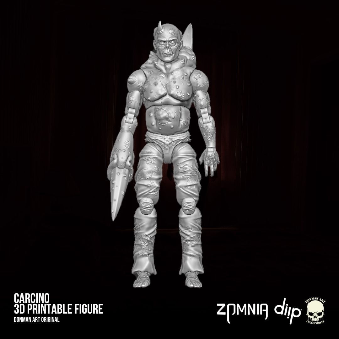 Carcino-Donman art Original 3D printable full action figure 3D print model_15