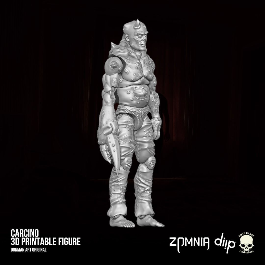 Carcino-Donman art Original 3D printable full action figure 3D print model_4