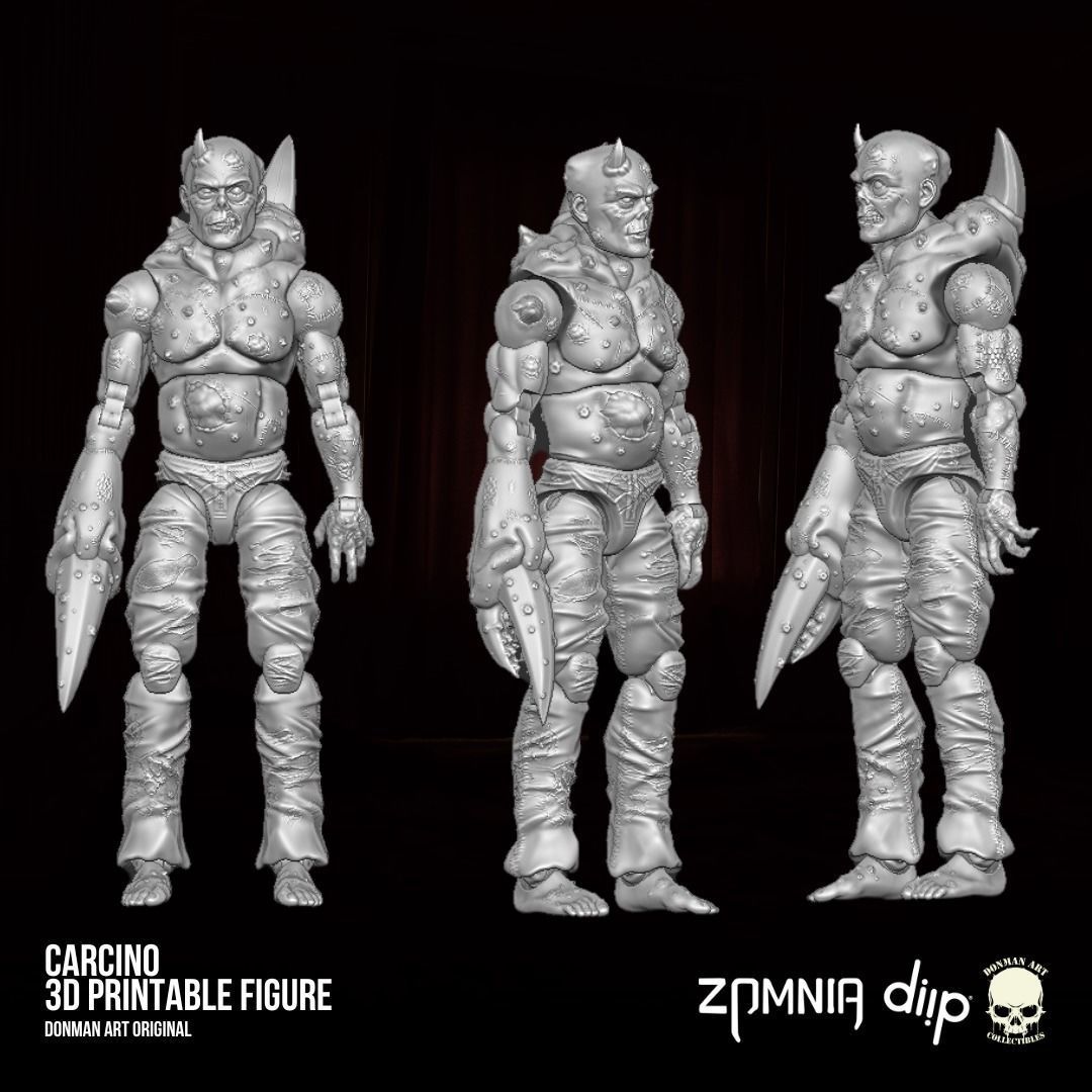 Carcino-Donman art Original 3D printable full action figure 3D print model_8