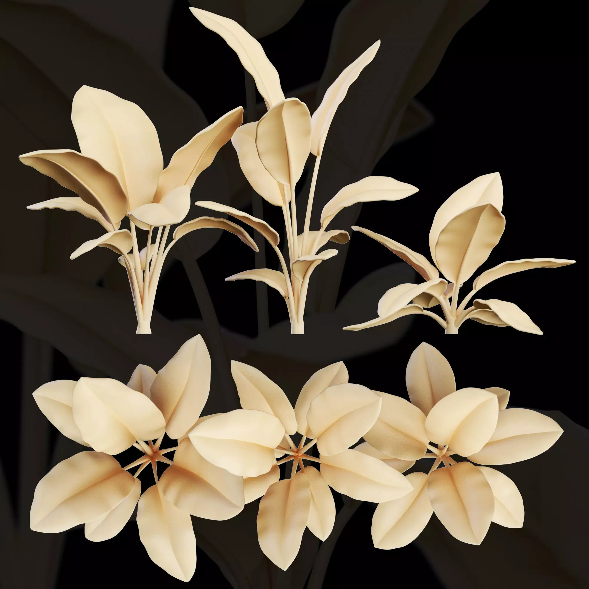 3dprint Plant 01 Strelitzia 3D print model_0