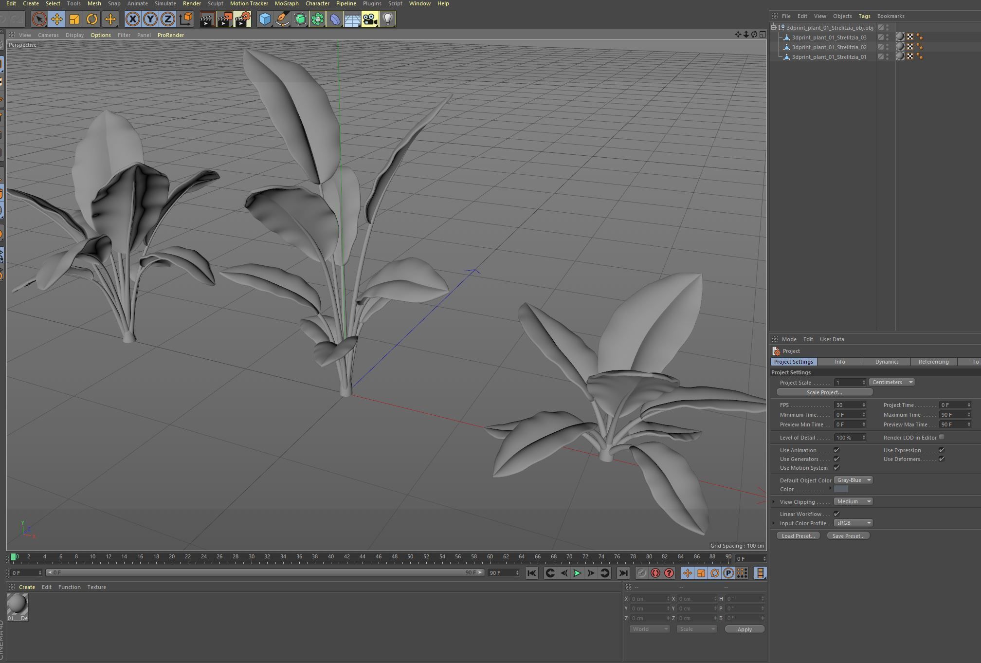 3dprint Plant 01 Strelitzia 3D print model_8