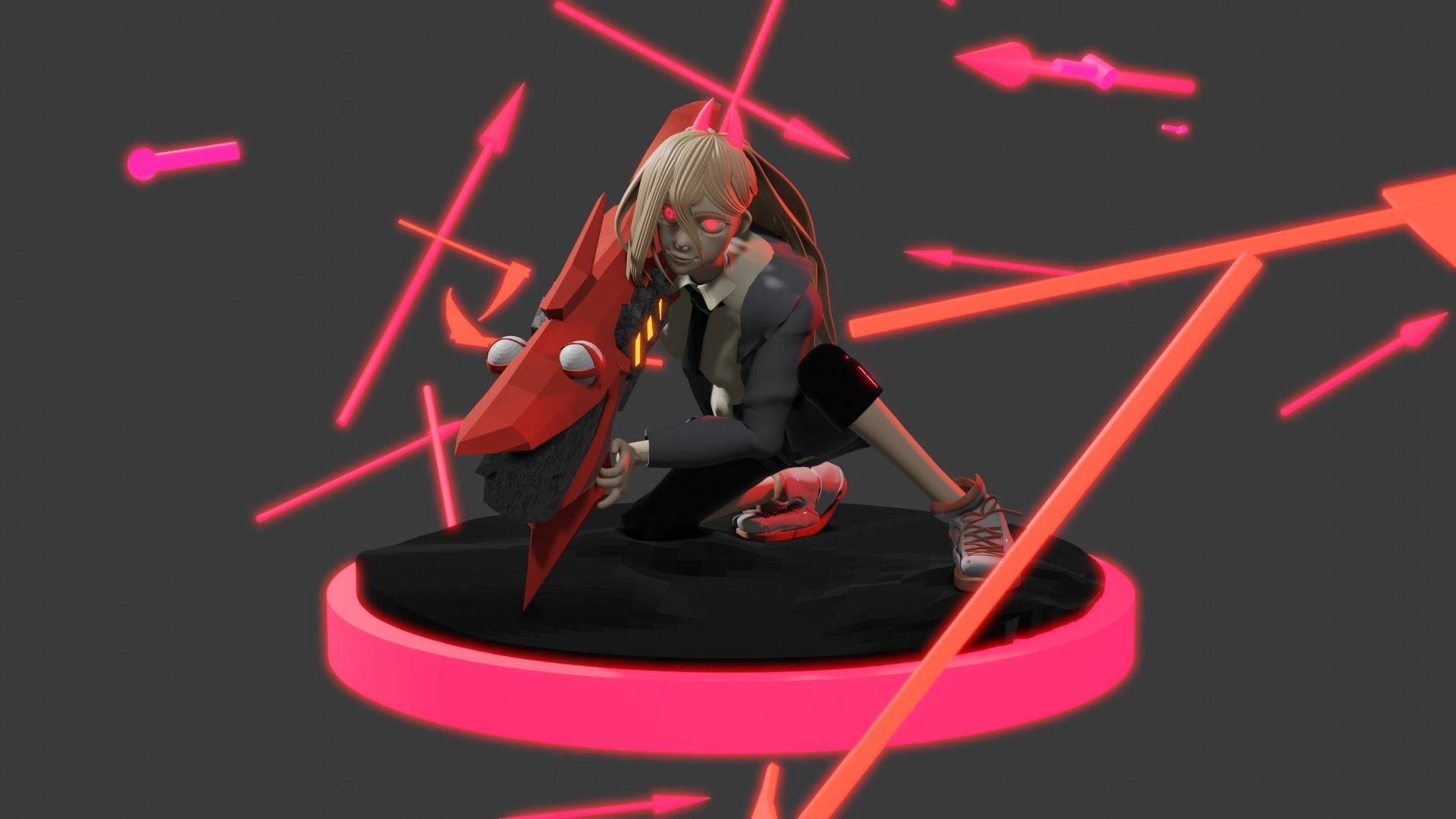 Power 3D Model Low-poly 3D model_4